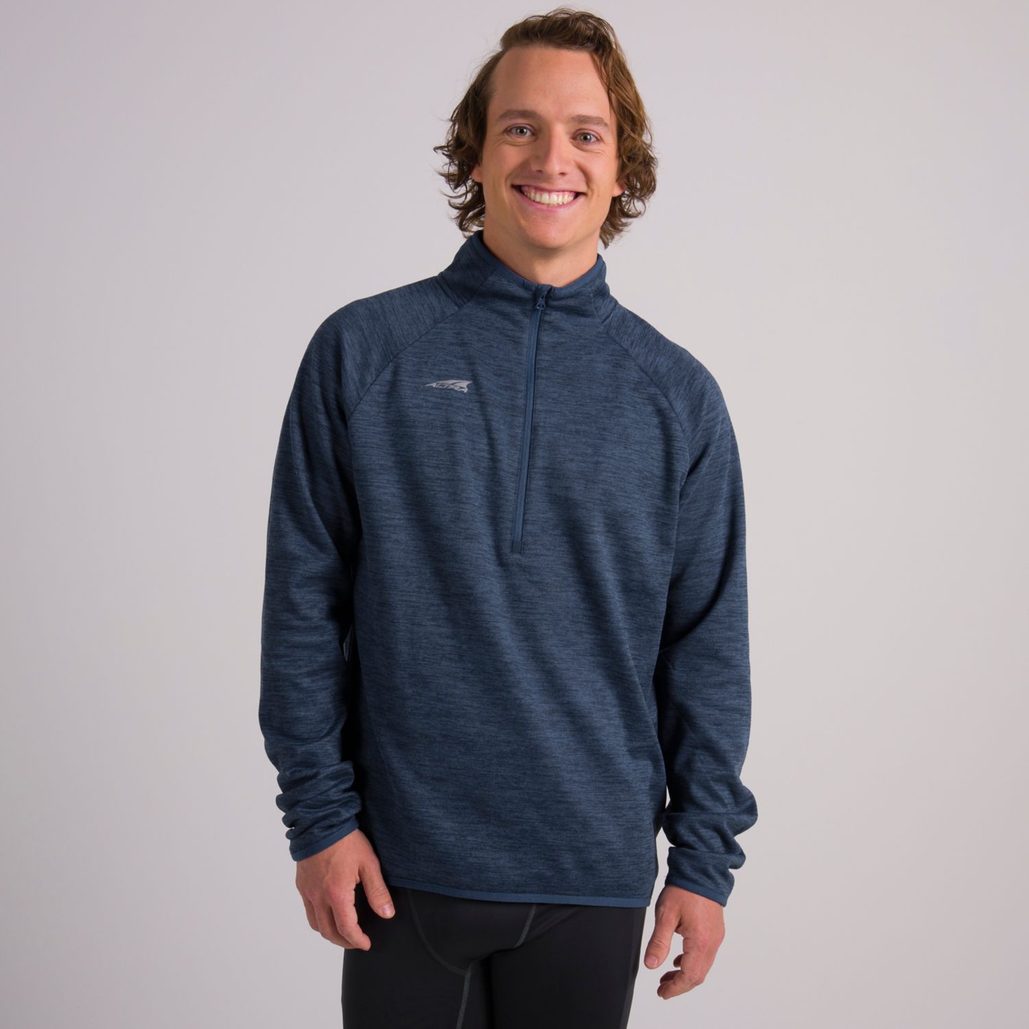 Blue Altra Core 1/2 Zip Men's Pullover | KSA-80631749