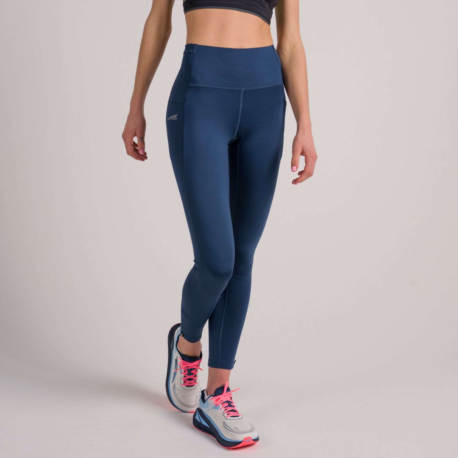 Blue Altra Core Crop Women's Running Tights | KSA-94152379