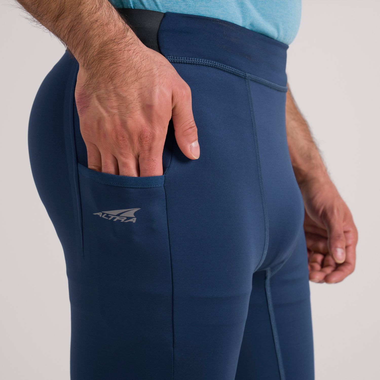 Blue Altra Core Men's Running Tights | KSA-49016529