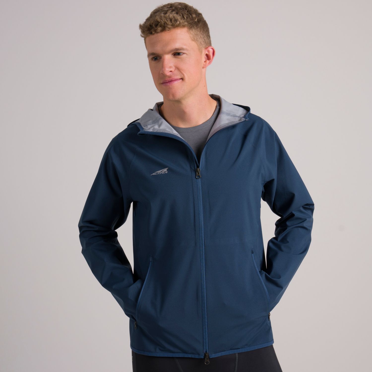 Blue Altra Waterproof Men's Running Jackets | KSA-23704659