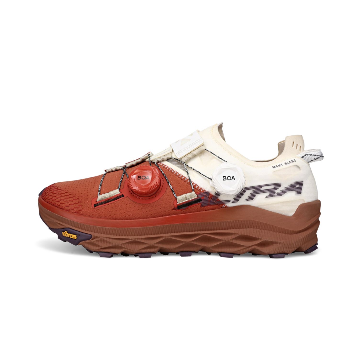 Burgundy Altra Mont Blanc Boa Women's Trail Running Shoes | KSA-54273919