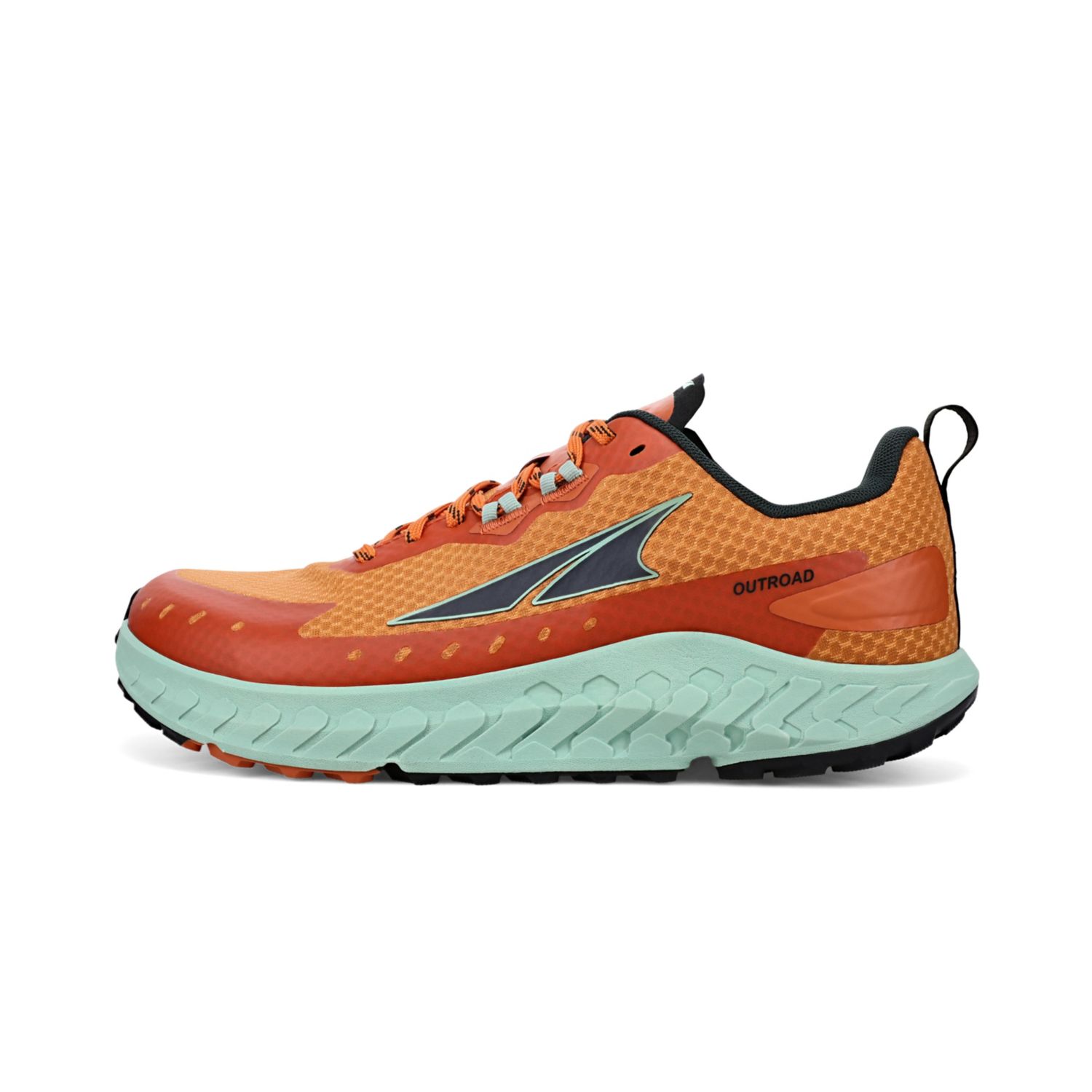 Green / Orange Altra Outroad Men's Road Running Shoes | KSA-38160279