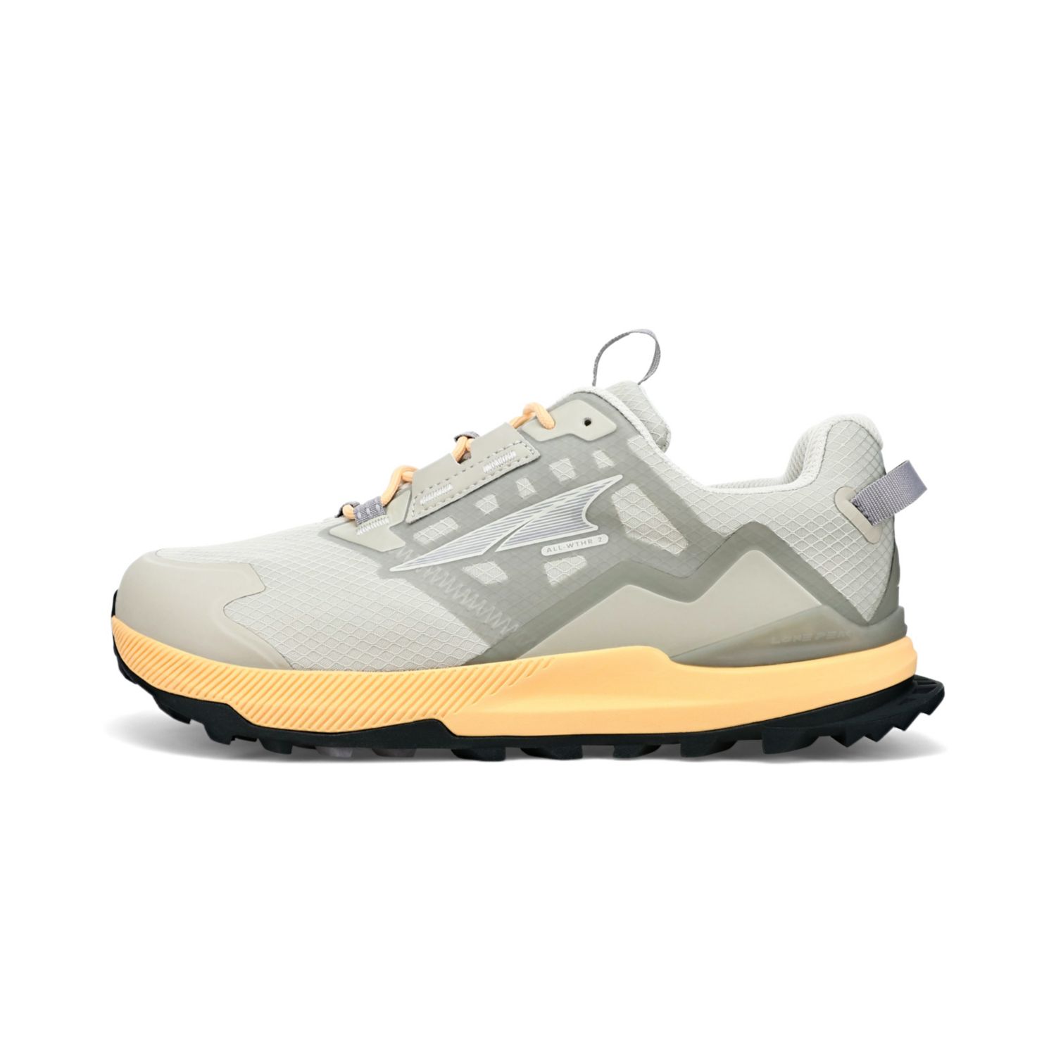 Grey / Orange Altra Lone Peak All-wthr Low 2 Women's Hiking Shoes | KSA-59672849