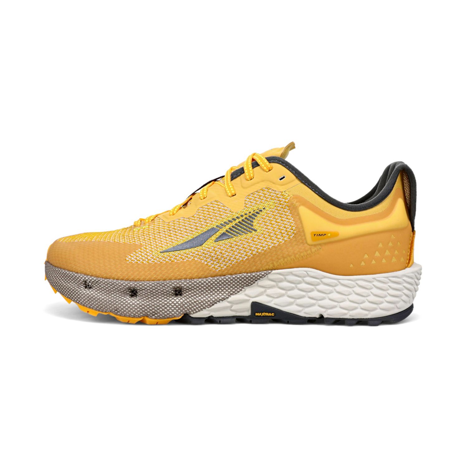 Grey / Yellow Altra Timp 4 Men's Trail Running Shoes | KSA-21653879