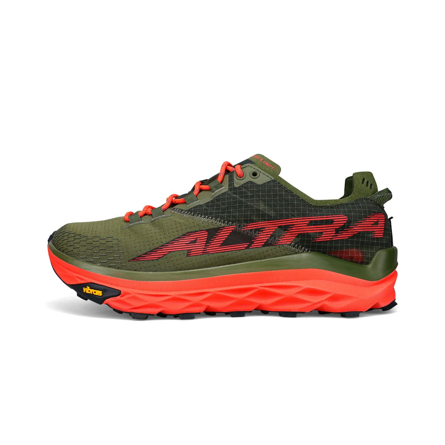 Olive Altra Mont Blanc Men's Trail Running Shoes | KSA-31750469