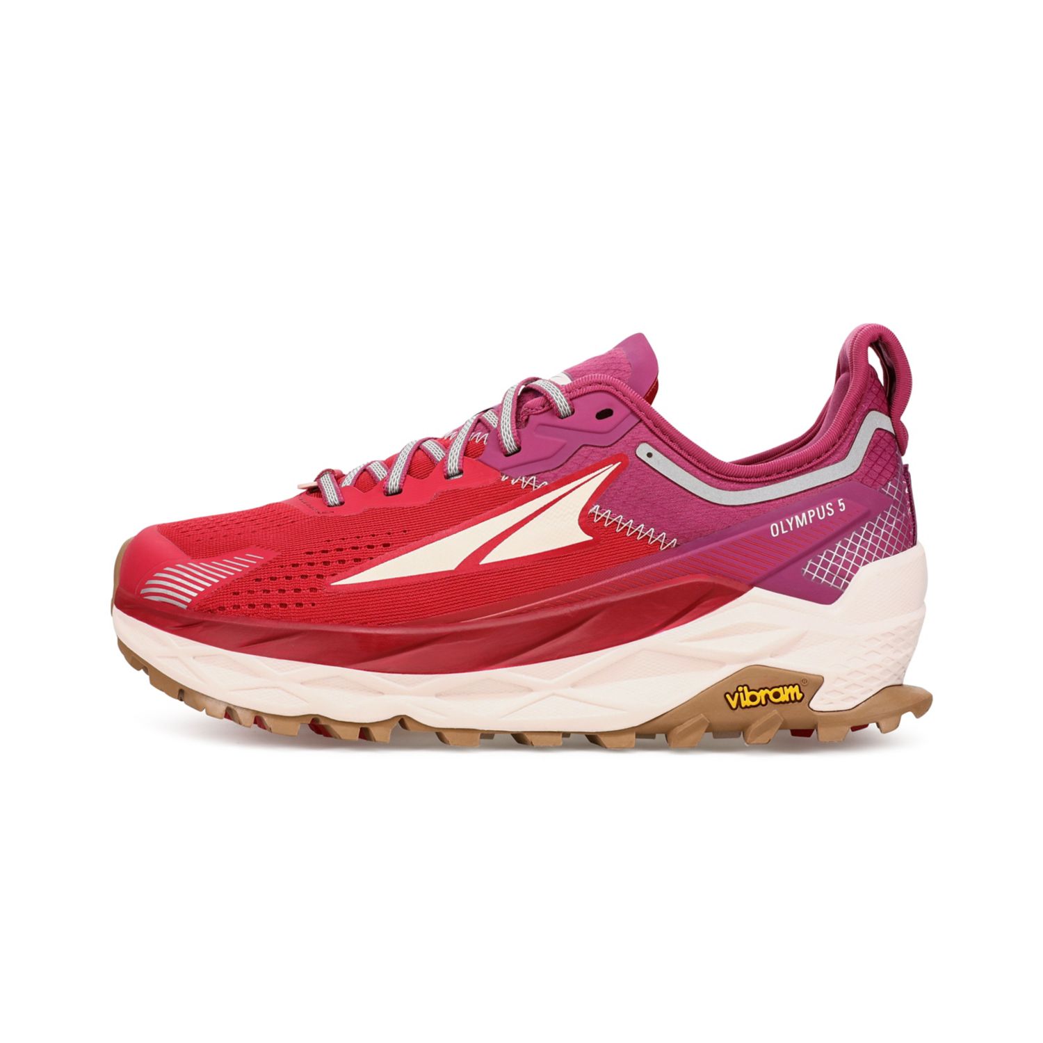 Red / Purple Altra Olympus 5 Women's Trail Running Shoes | KSA-32907469