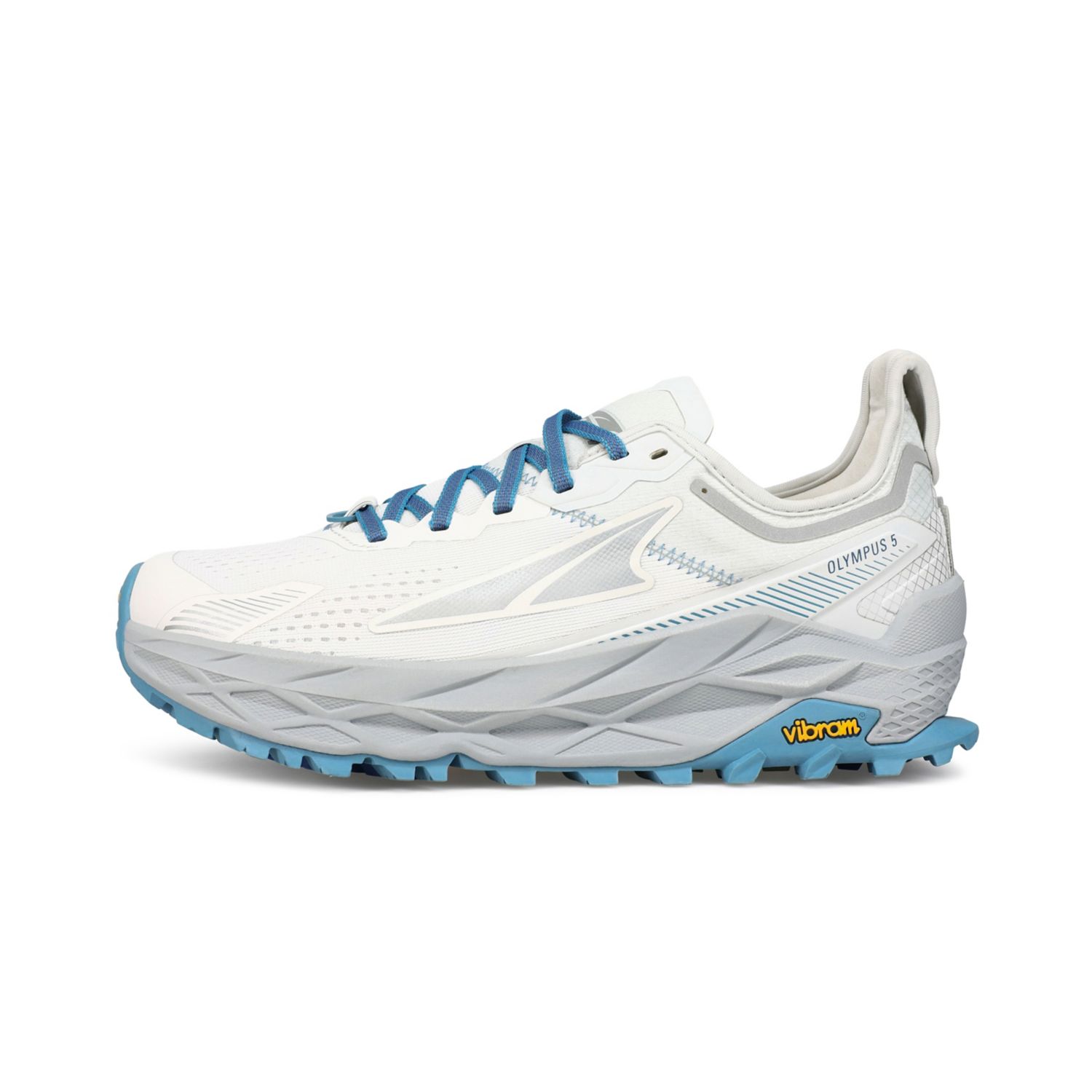 White / Blue Altra Olympus 5 Women's Trail Running Shoes | KSA-79416539