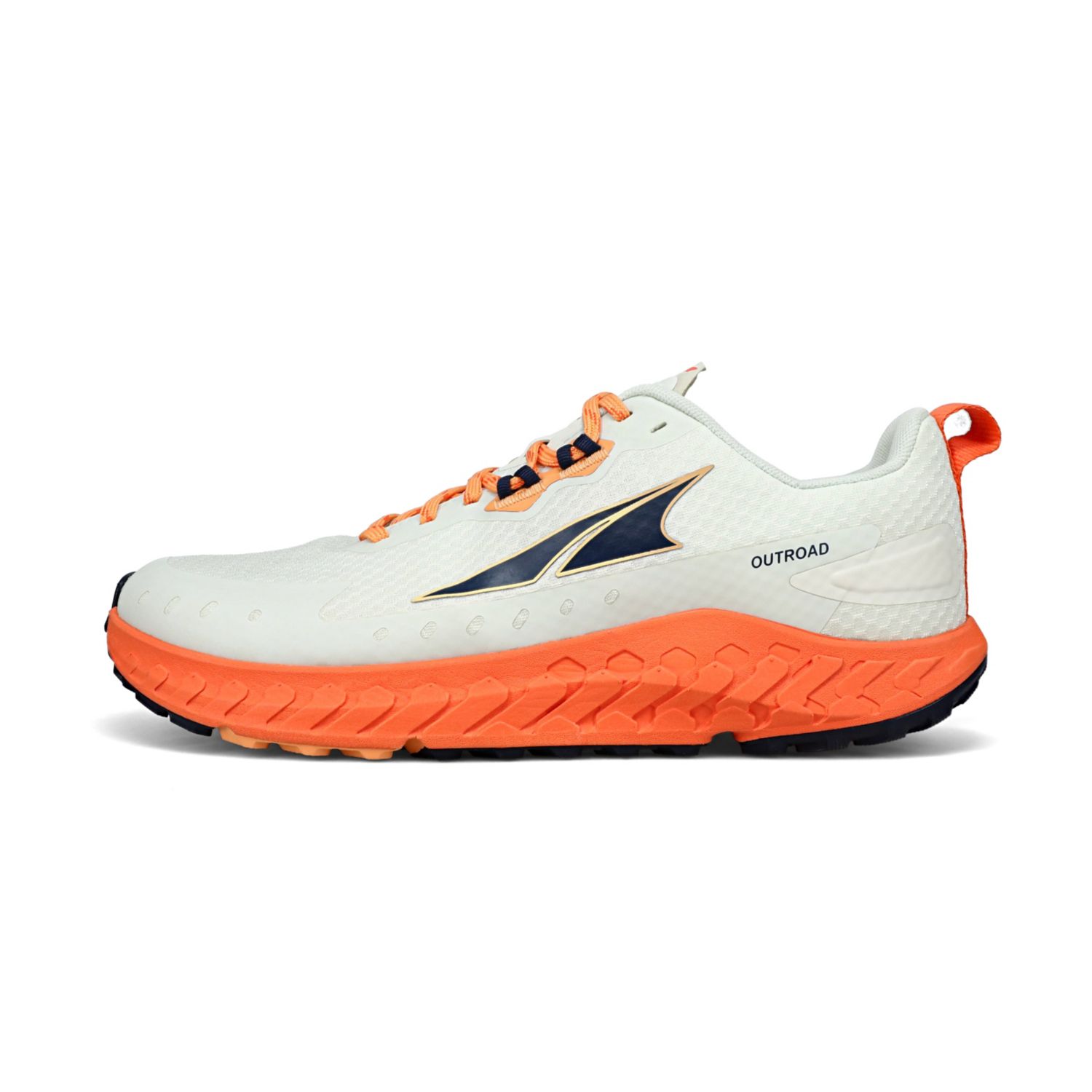 White / Orange Altra Outroad Men's Road Running Shoes | KSA-70692159