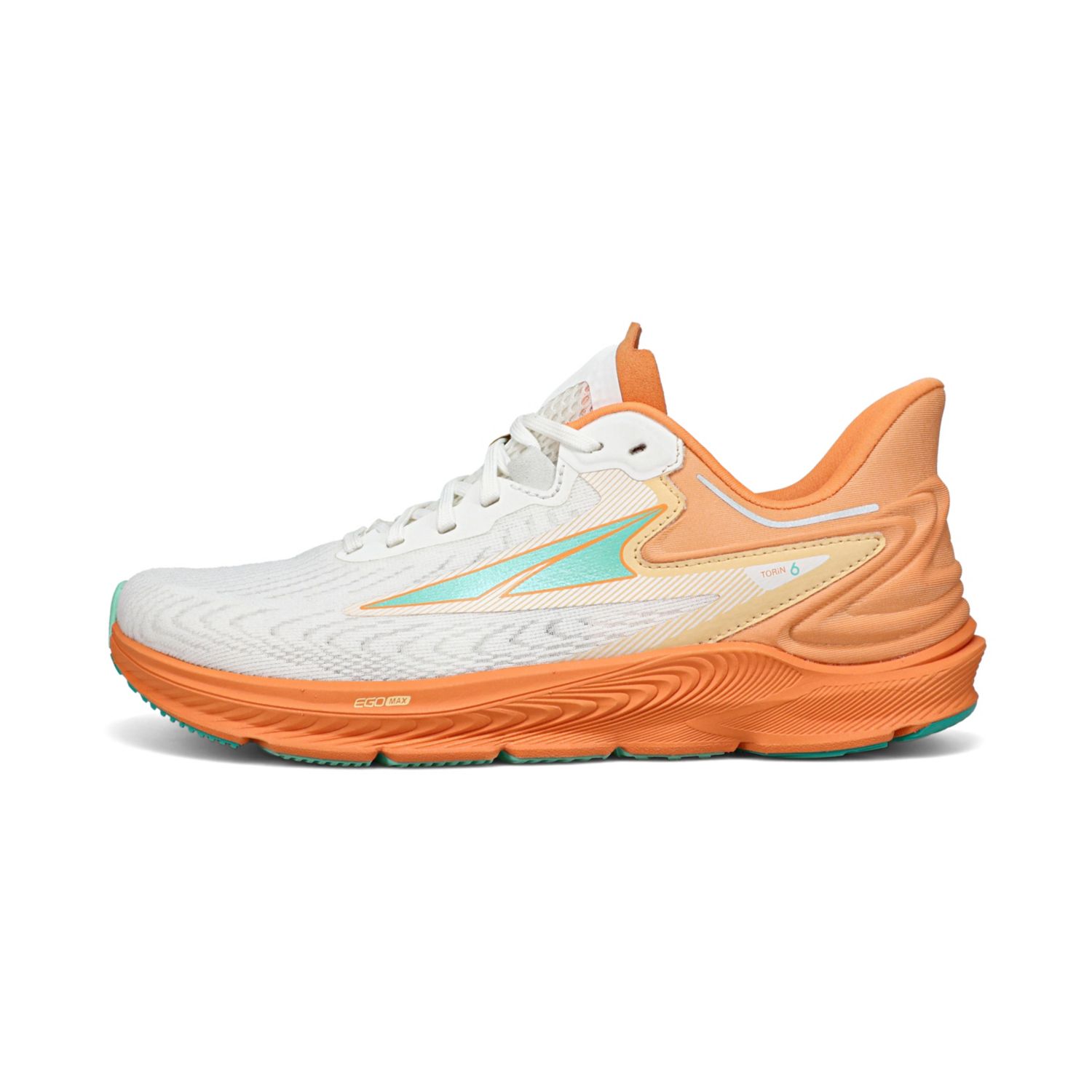 White / Orange Altra Torin 6 Women's Walking Shoes | KSA-67204959