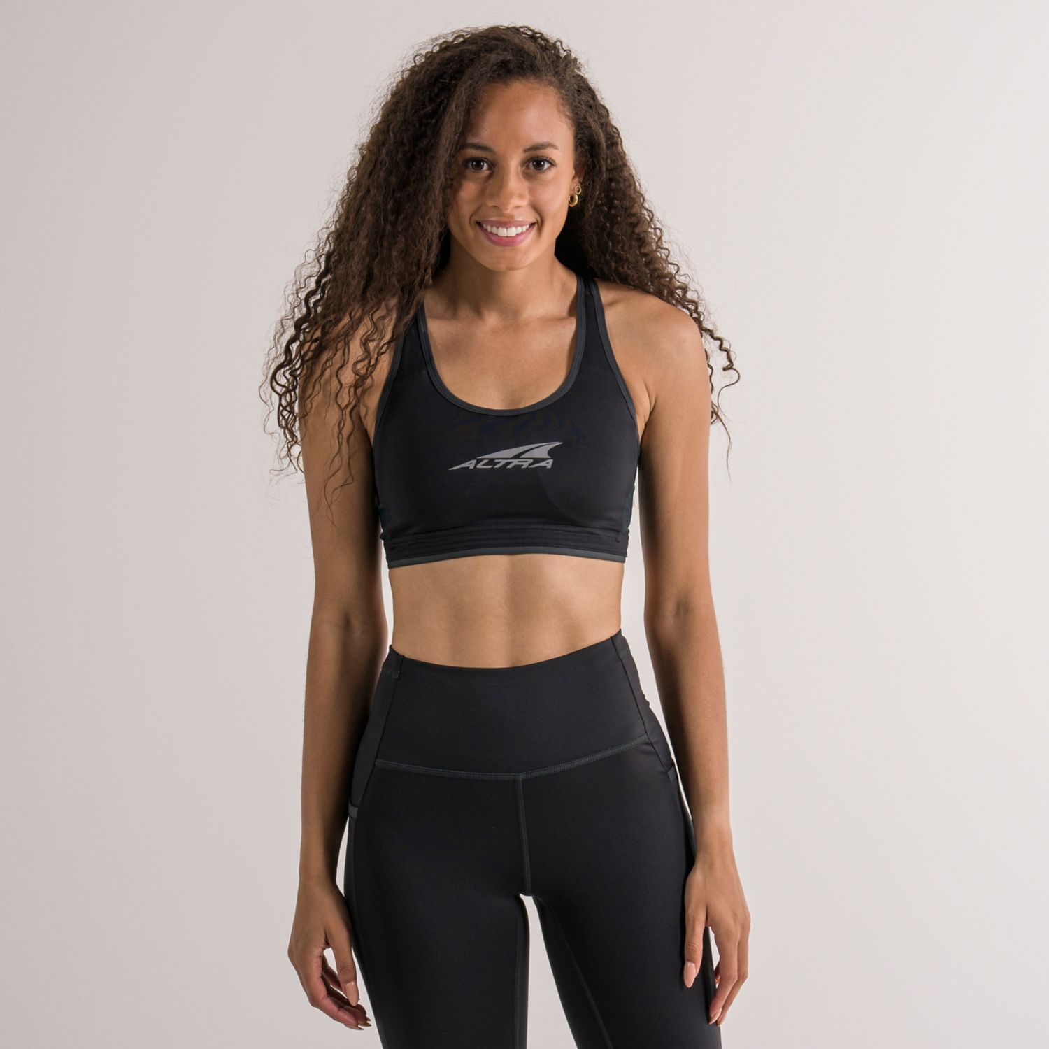 Black Altra Core Women's Sports Bra | KSA-62105349