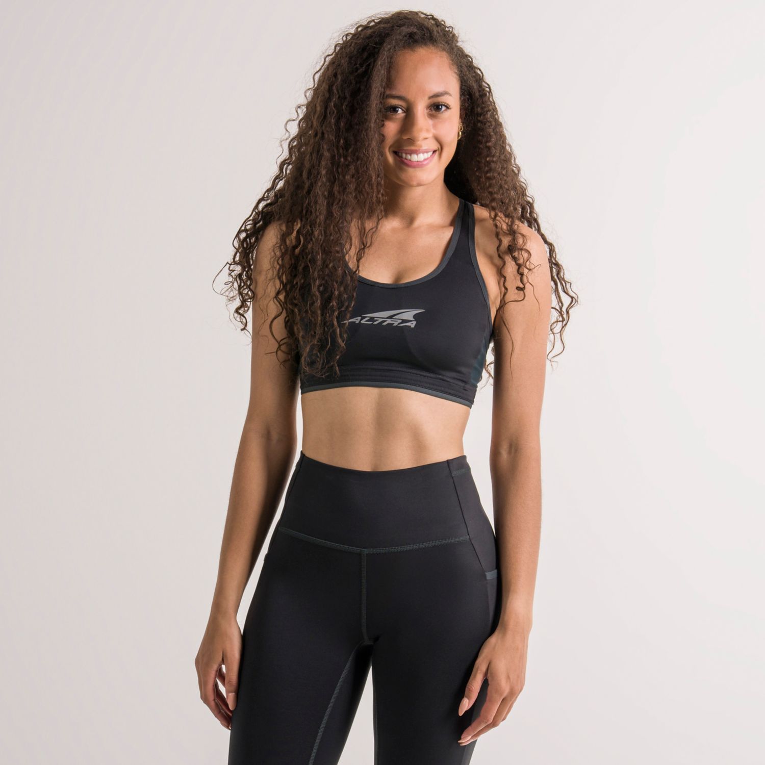 Black Altra Core Women\'s Sports Bra | KSA-62105349