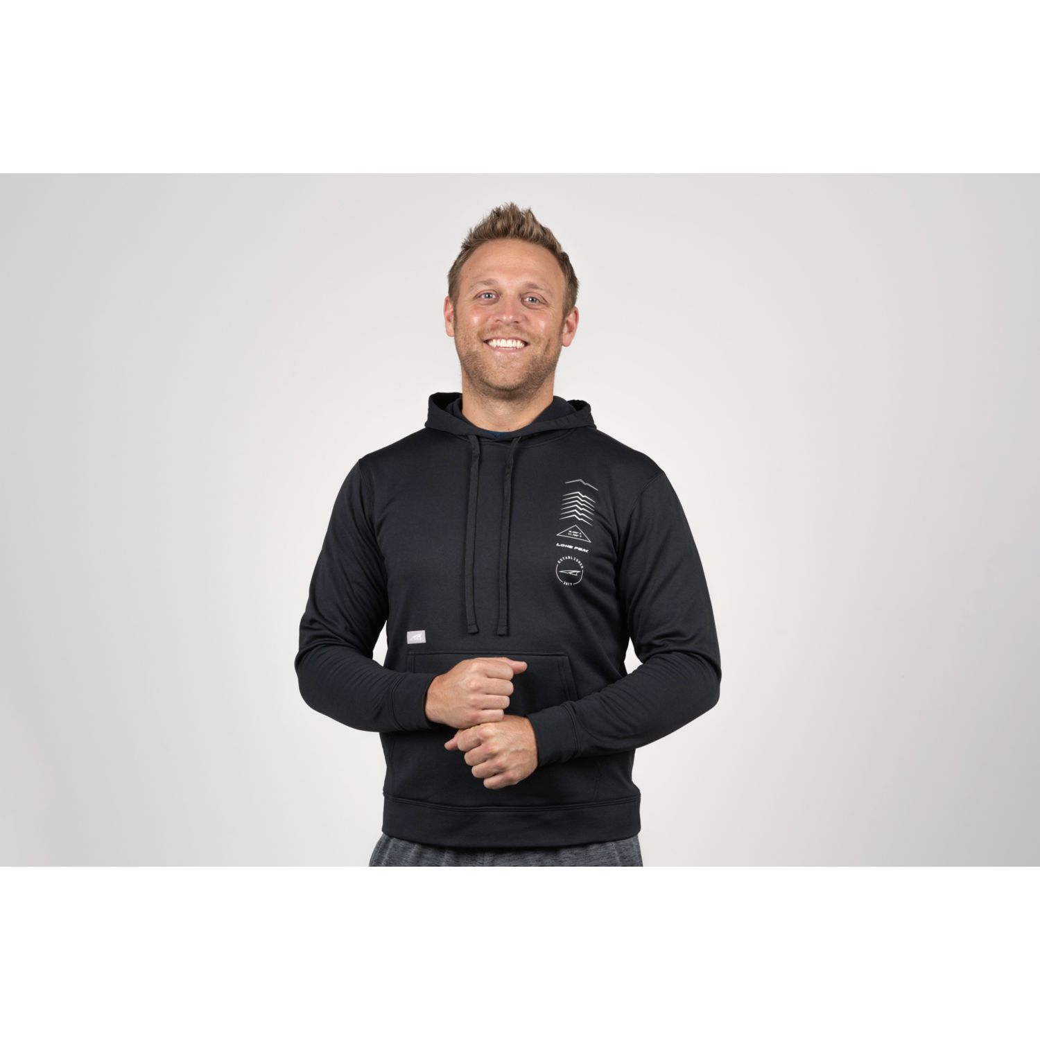 Black Altra Legend Men's Hoodie | KSA-27518949