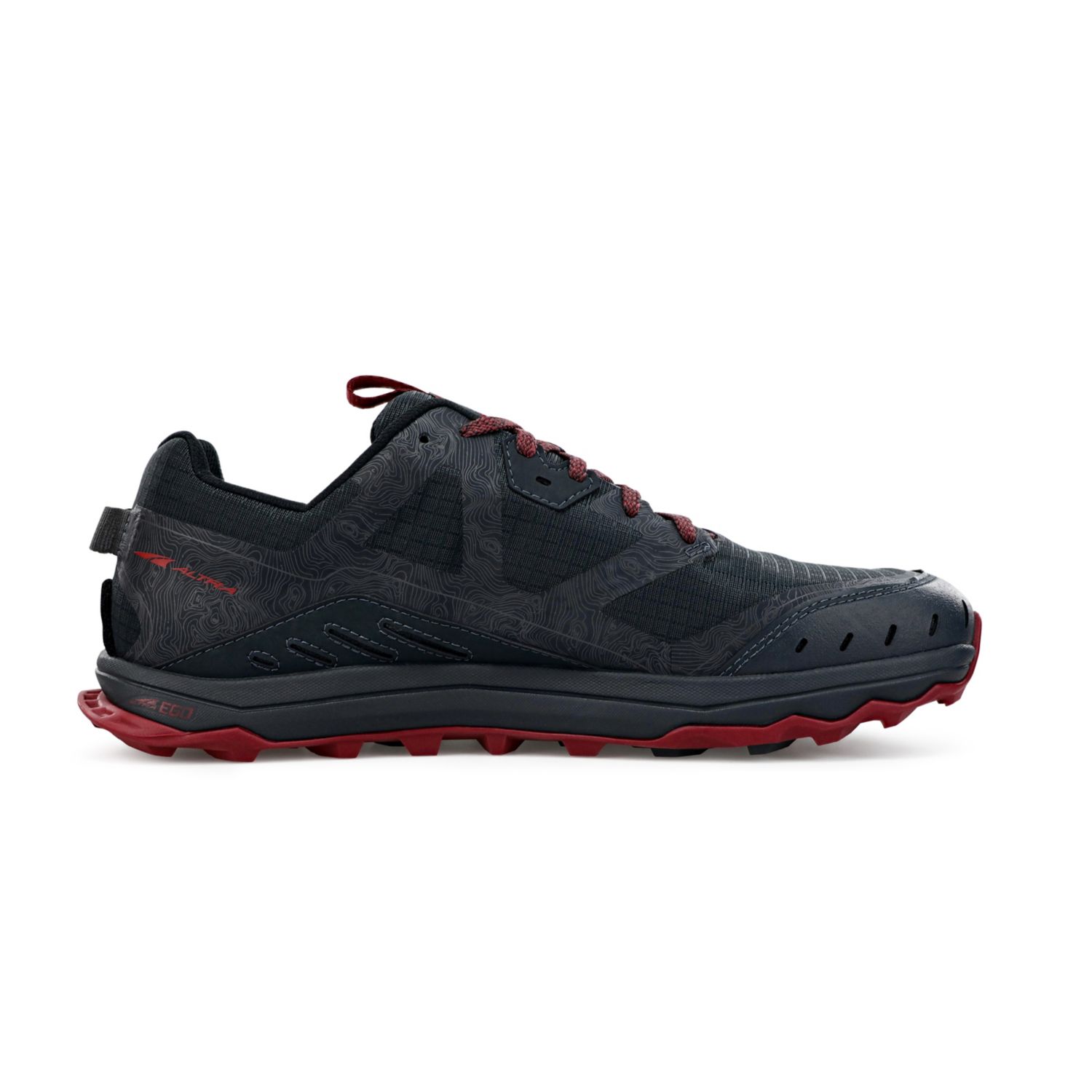 Black / Grey Altra Lone Peak 6 Men's Trail Running Shoes | KSA-96234019