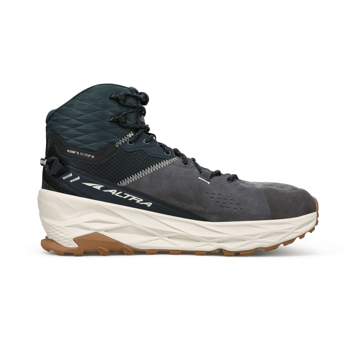 Black / Grey Altra Olympus 5 Hike Mid Gtx Men's Hiking Boots | KSA-03486959