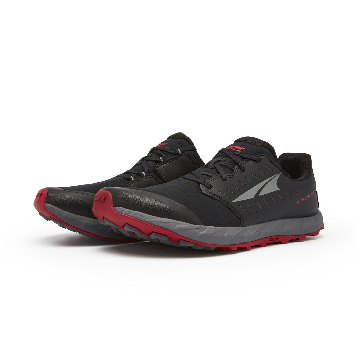 Black / Red Altra Superior 5 Men's Trail Running Shoes | KSA-46915219