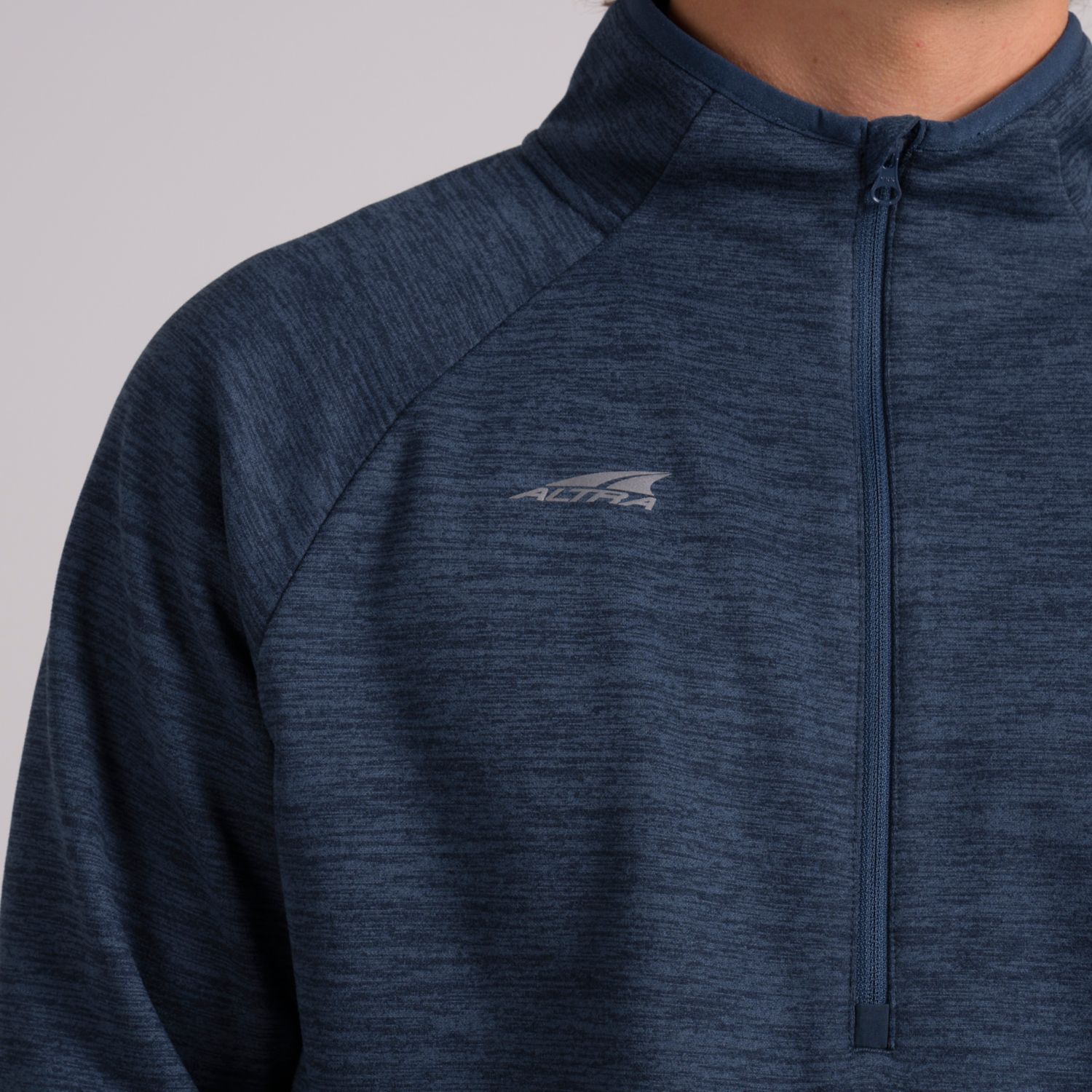 Blue Altra Core 1/2 Zip Men's Pullover | KSA-80631749