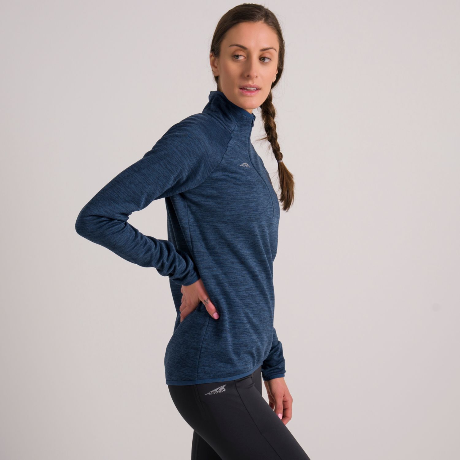 Blue Altra Core 1/2 Zip Women's Pullover | KSA-67139529