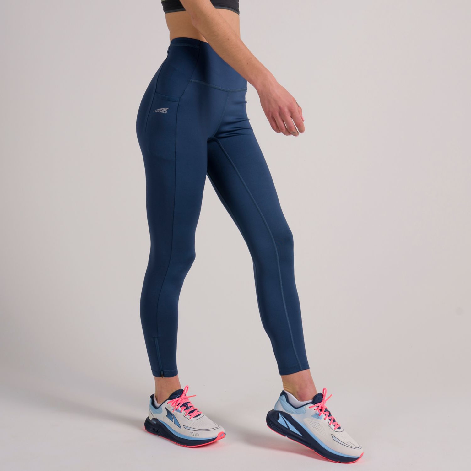 Blue Altra Core Crop Women's Running Tights | KSA-94152379