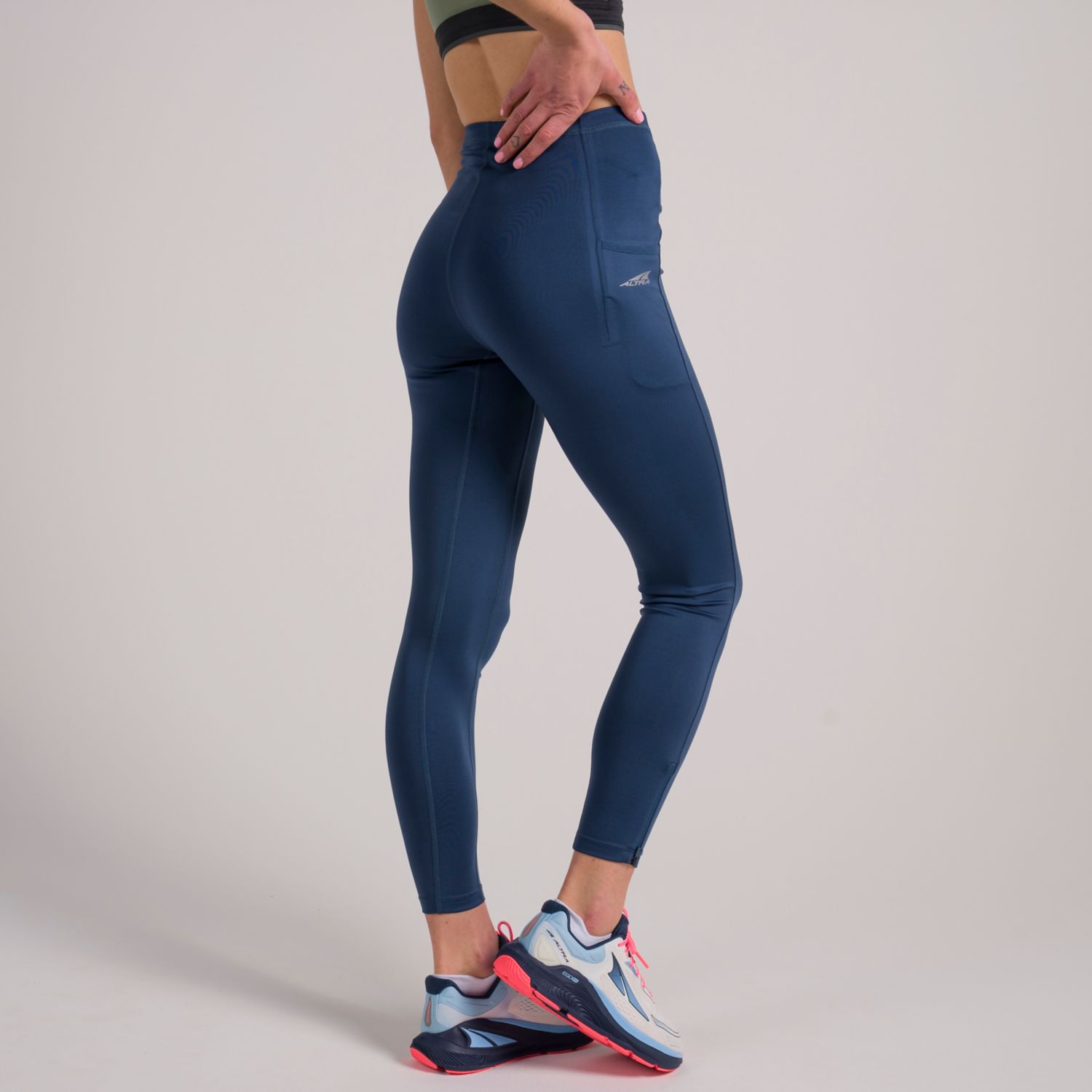 Blue Altra Core Crop Women's Running Tights | KSA-94152379