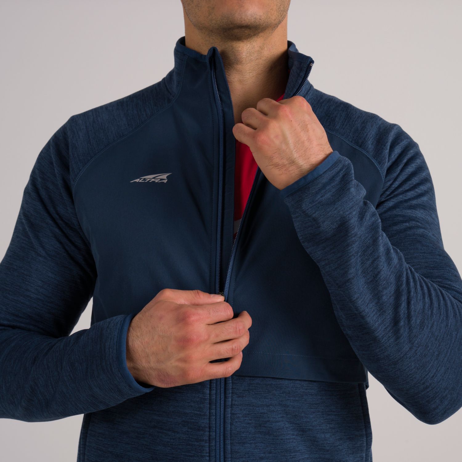 Blue Altra Everyday Hybrid Men's Running Jackets | KSA-28165499