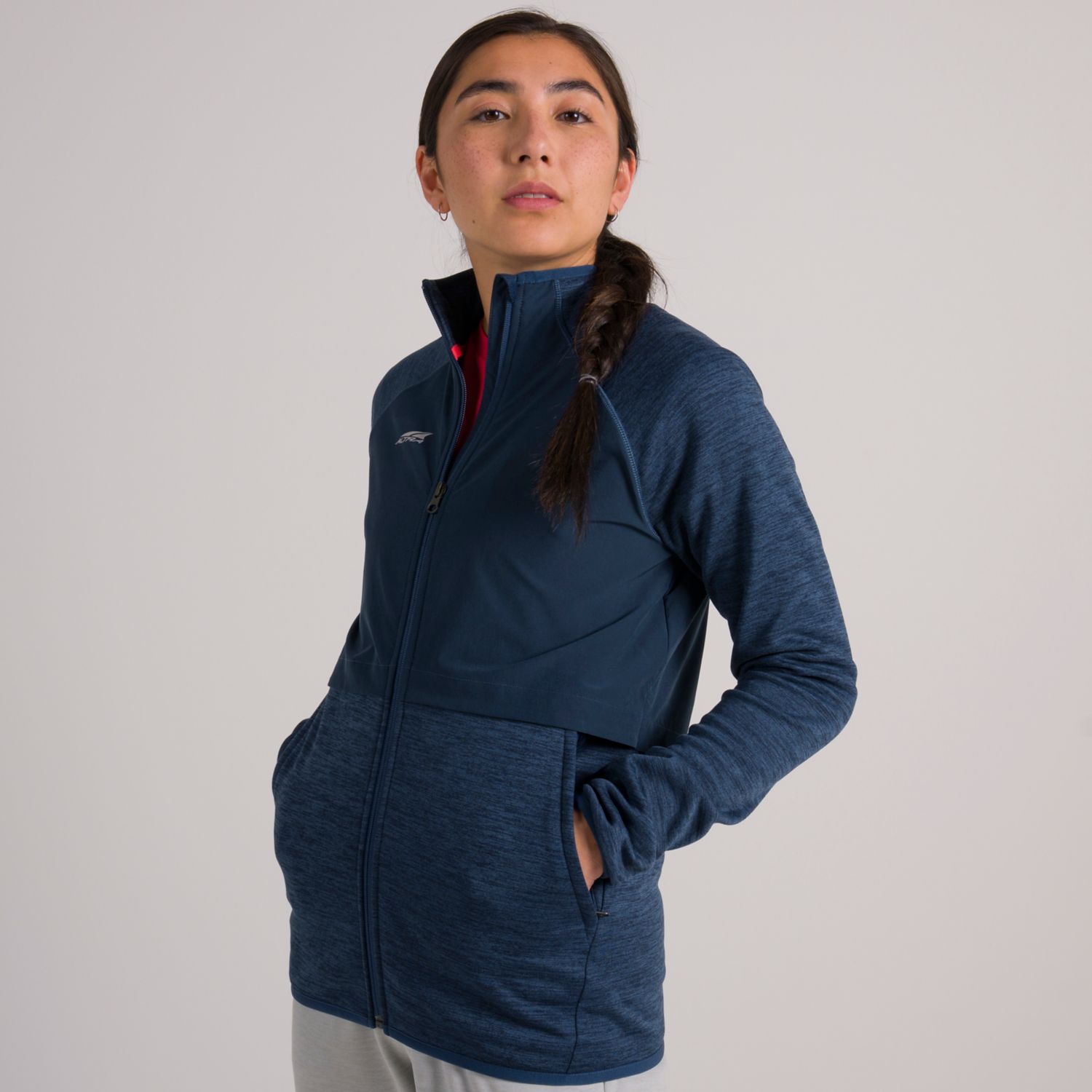 Blue Altra Everyday Hybrid Women's Running Jackets | KSA-46570899