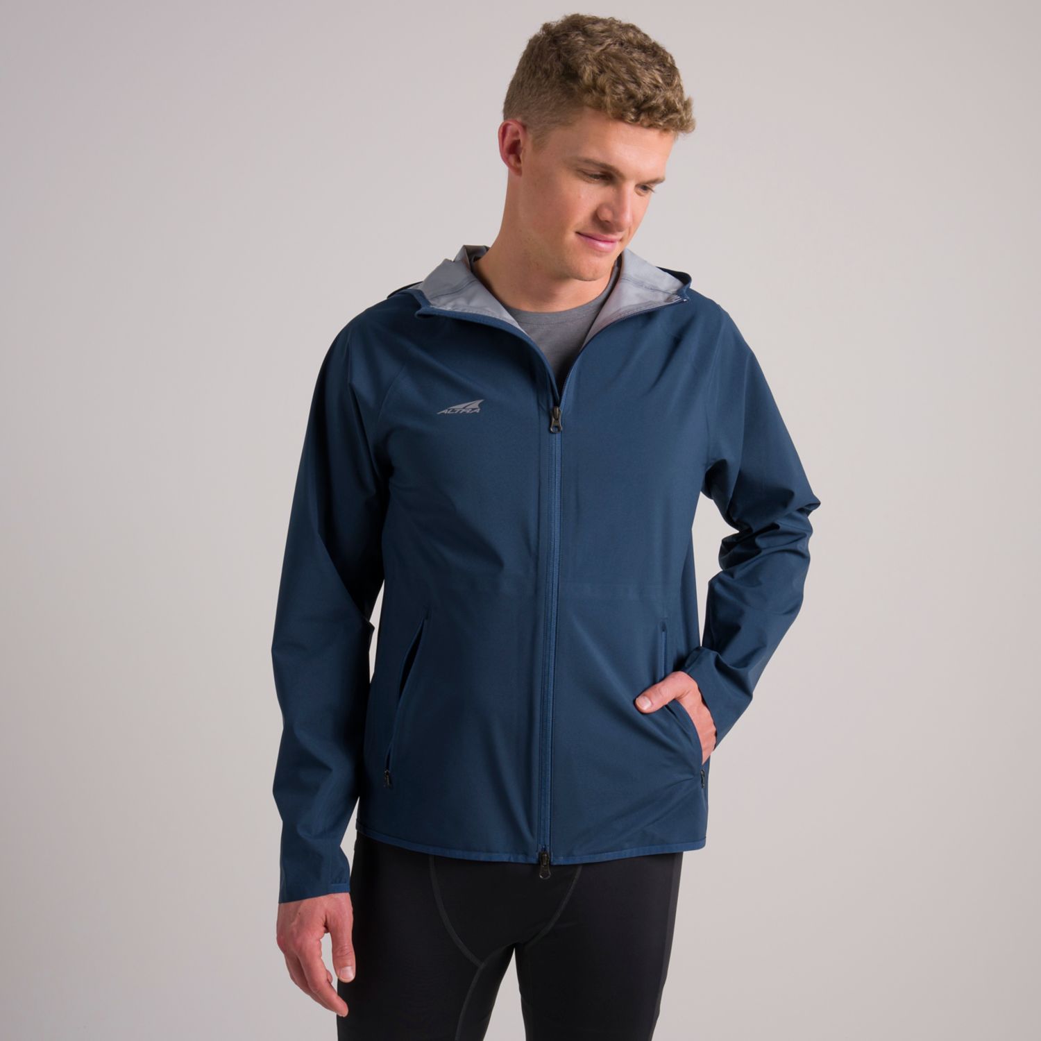 Blue Altra Waterproof Men's Running Jackets | KSA-23704659