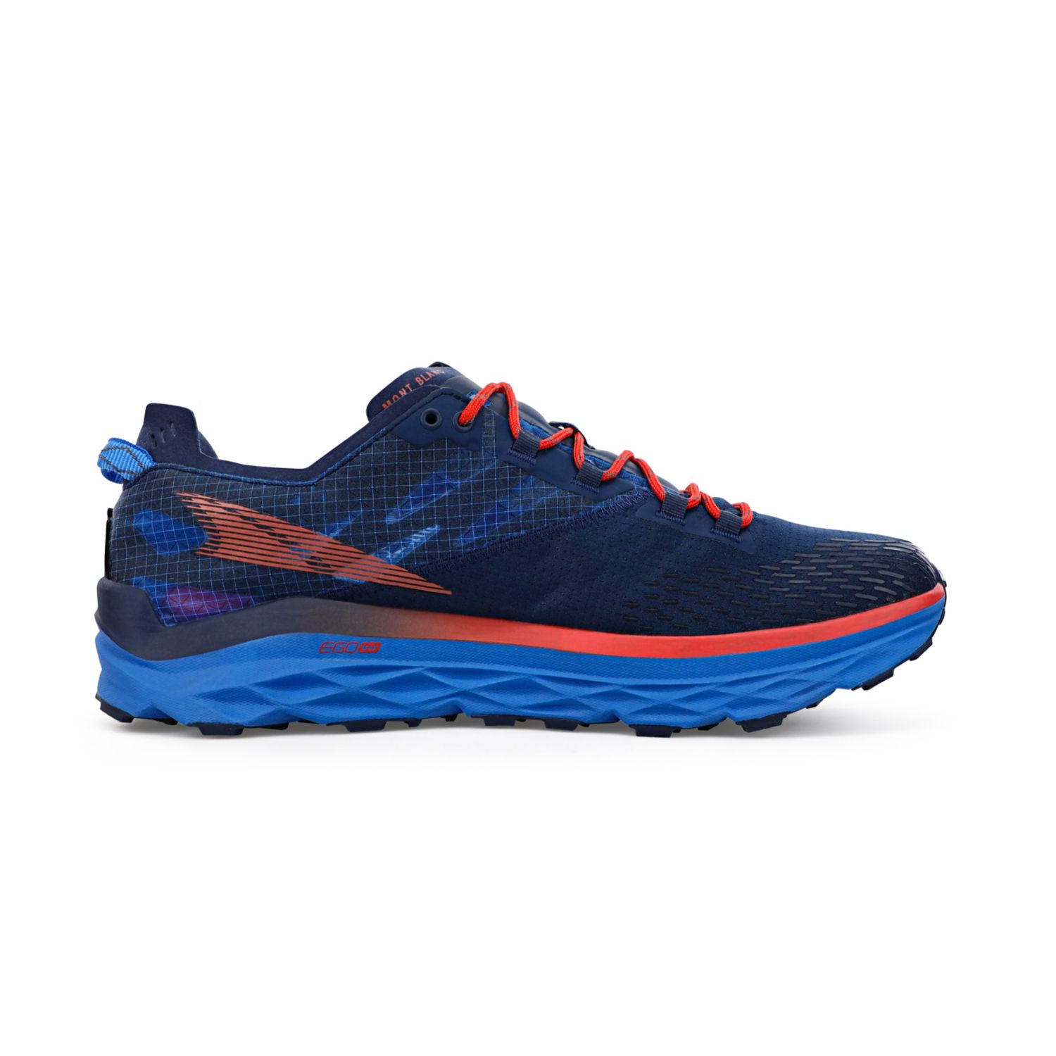 Blue / Red Altra Mont Blanc Men's Trail Running Shoes | KSA-10596239