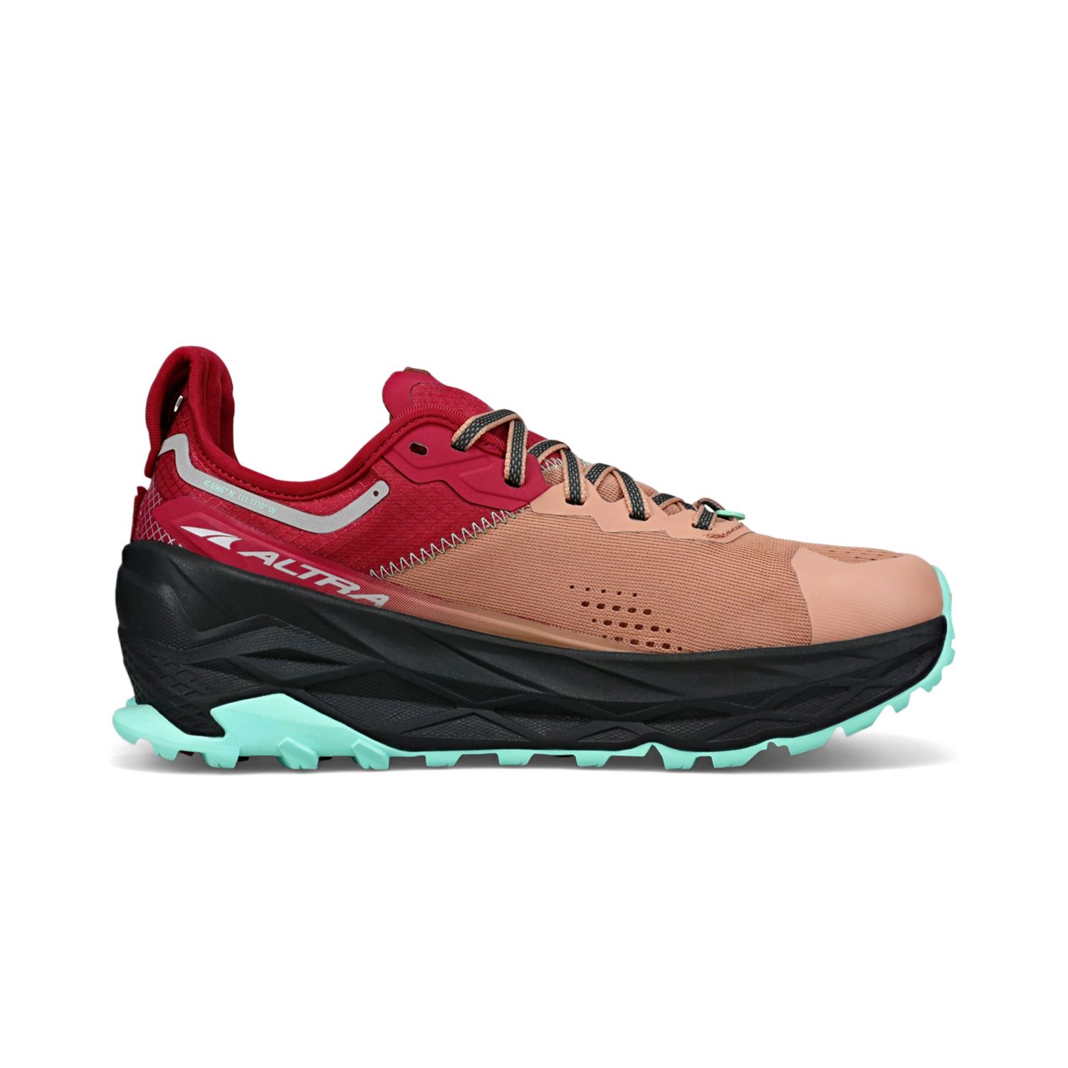 Brown / Red Altra Olympus 5 Women's Trail Running Shoes | KSA-46513879