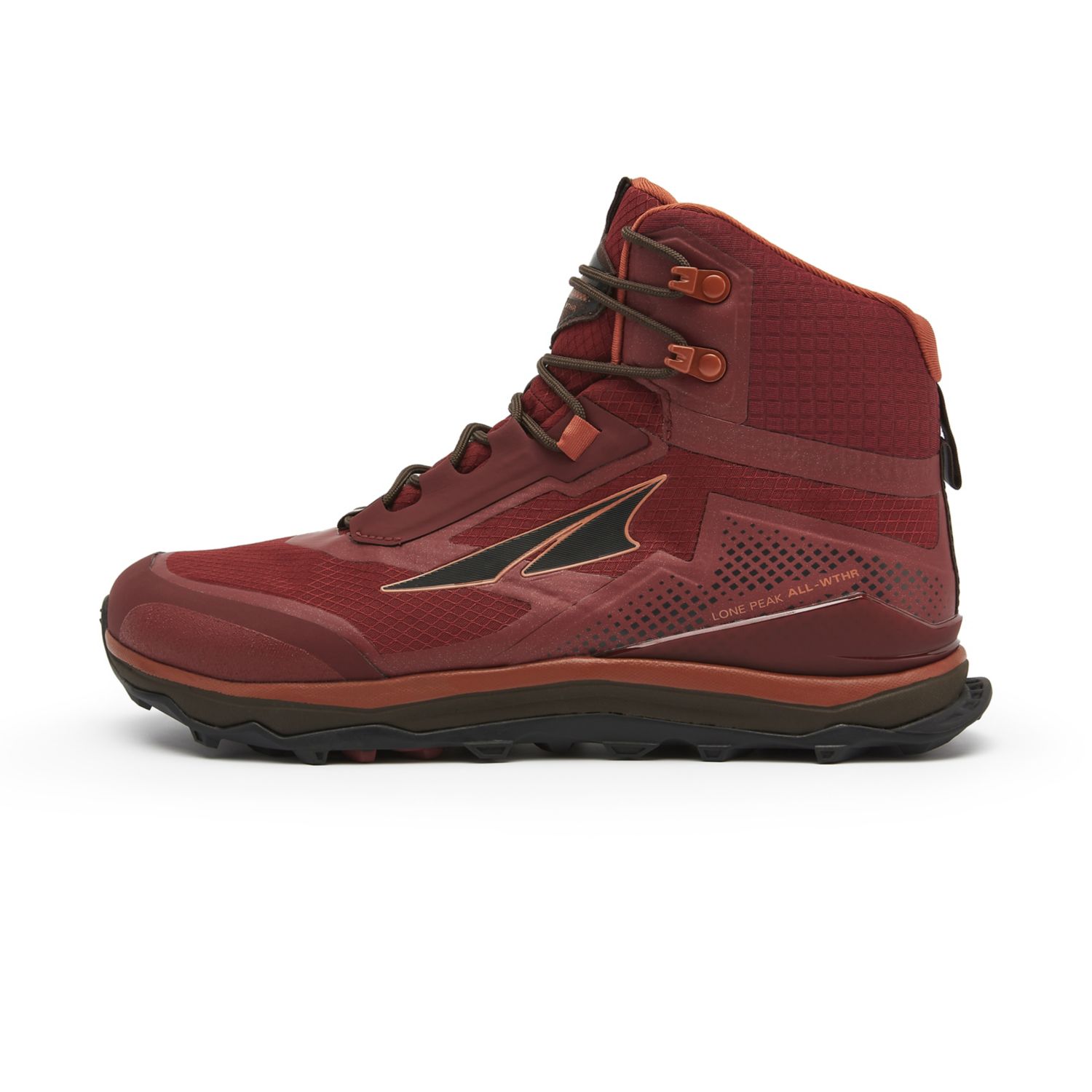 Burgundy Altra Lone Peak All-wthr Mid Men\'s Hiking Boots | KSA-61073929