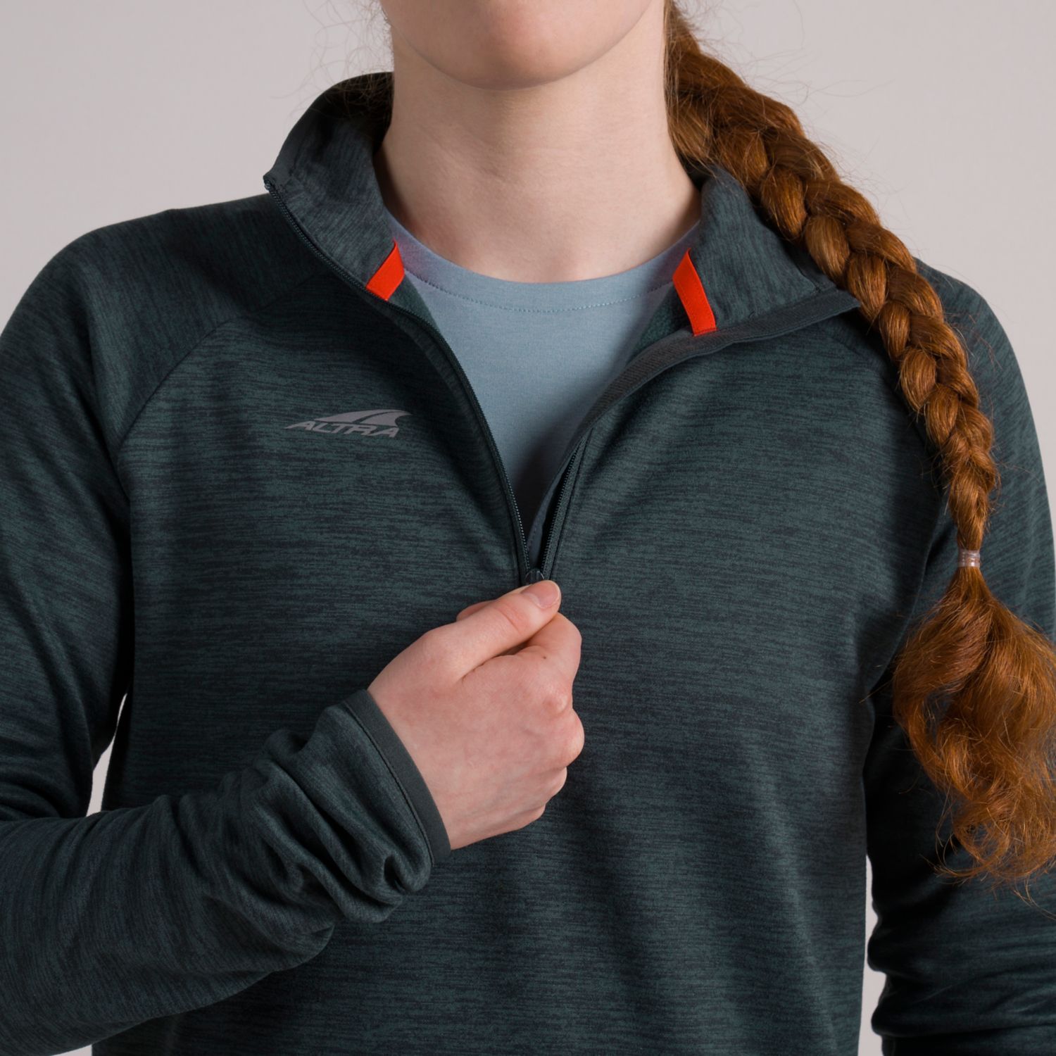 Dark Green Altra Core 1/2 Zip Women's Pullover | KSA-80169549