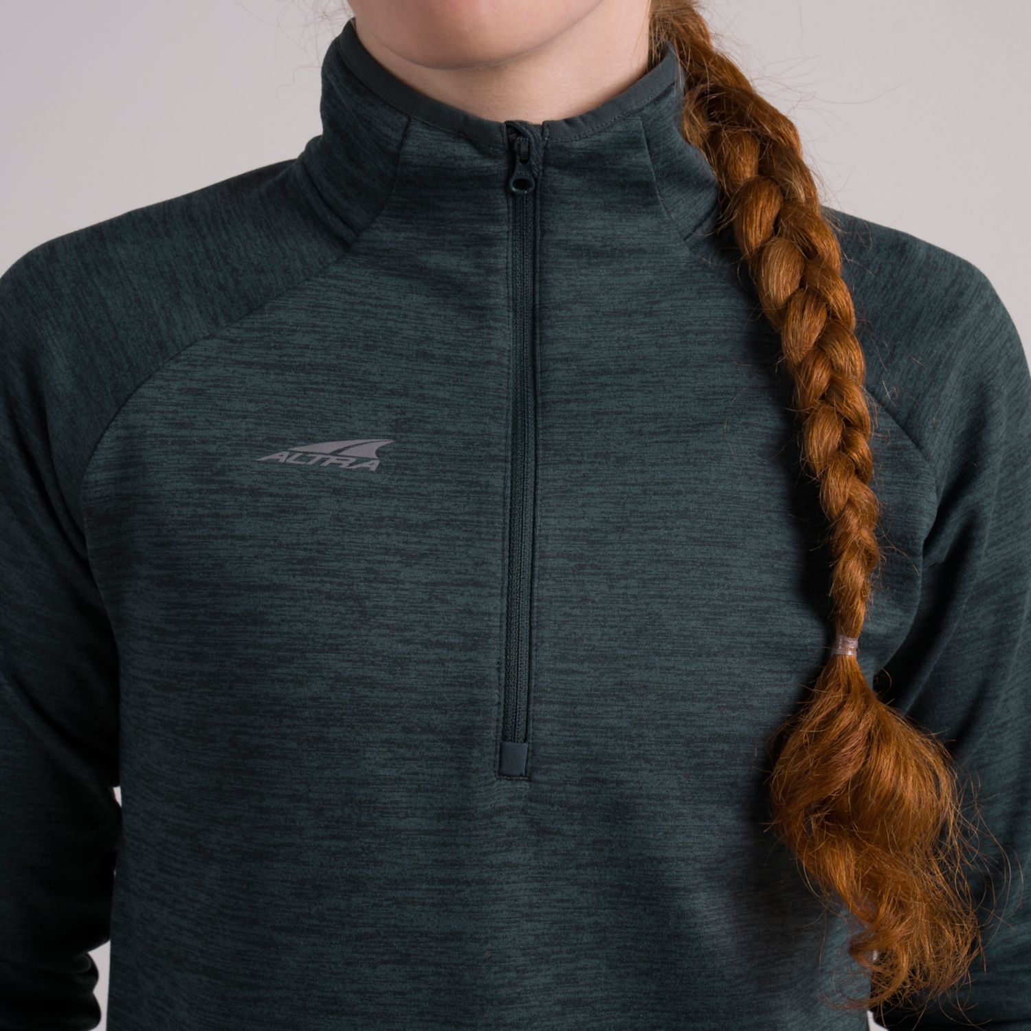 Dark Green Altra Core 1/2 Zip Women's Pullover | KSA-80169549