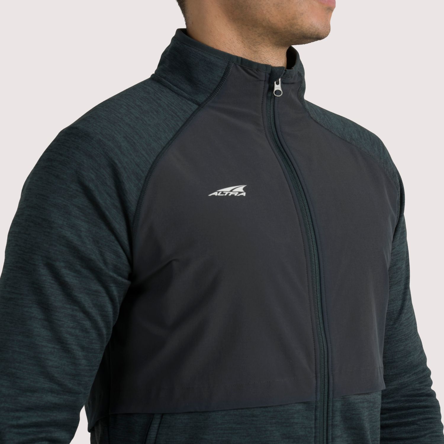 Dark Green Altra Everyday Hybrid Men's Running Jackets | KSA-15867939