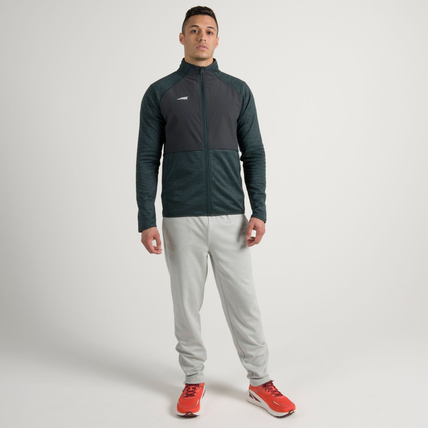 Dark Green Altra Everyday Hybrid Men's Running Jackets | KSA-15867939