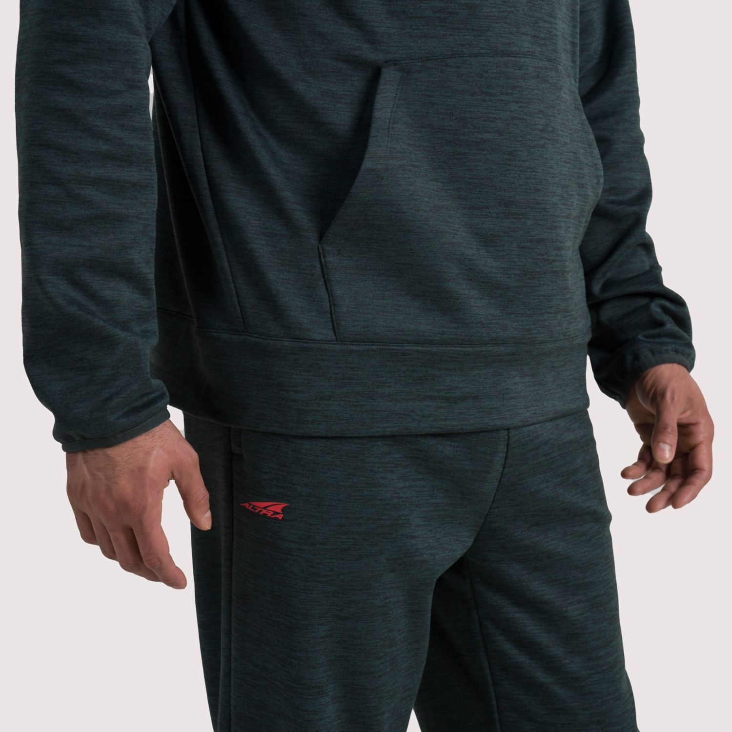 Dark Green Altra Everyday Men's Hoodie | KSA-01423769