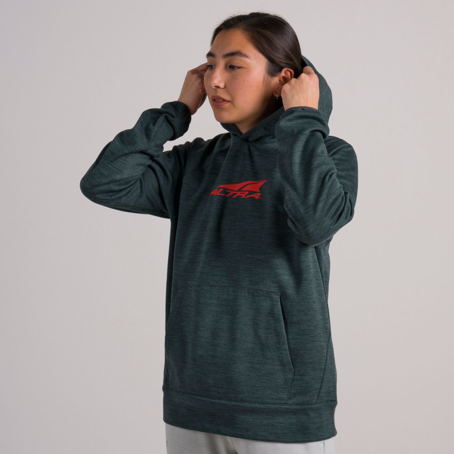 Dark Green Altra Everyday Women's Hoodie | KSA-57893149