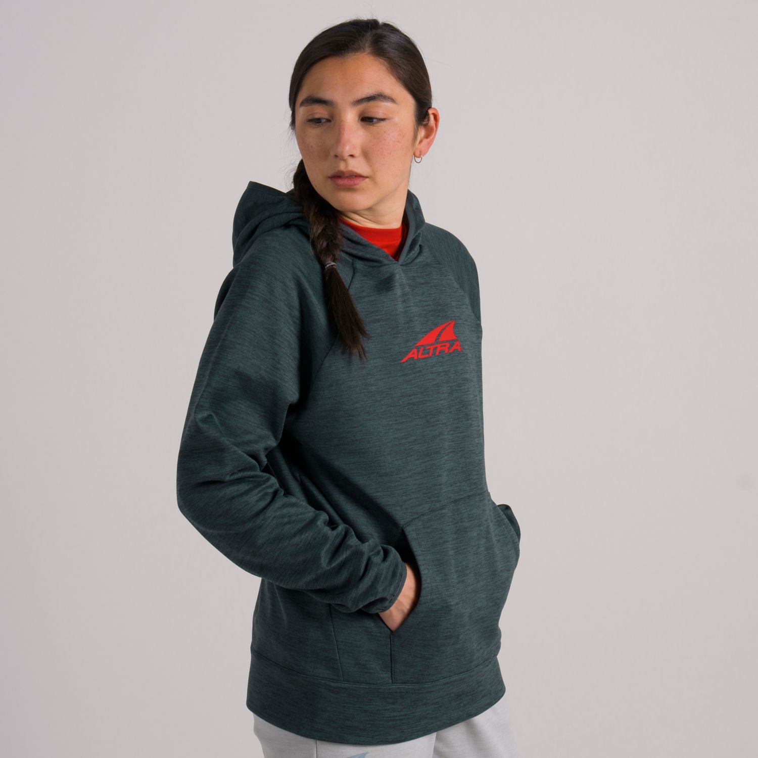 Dark Green Altra Everyday Women's Hoodie | KSA-57893149