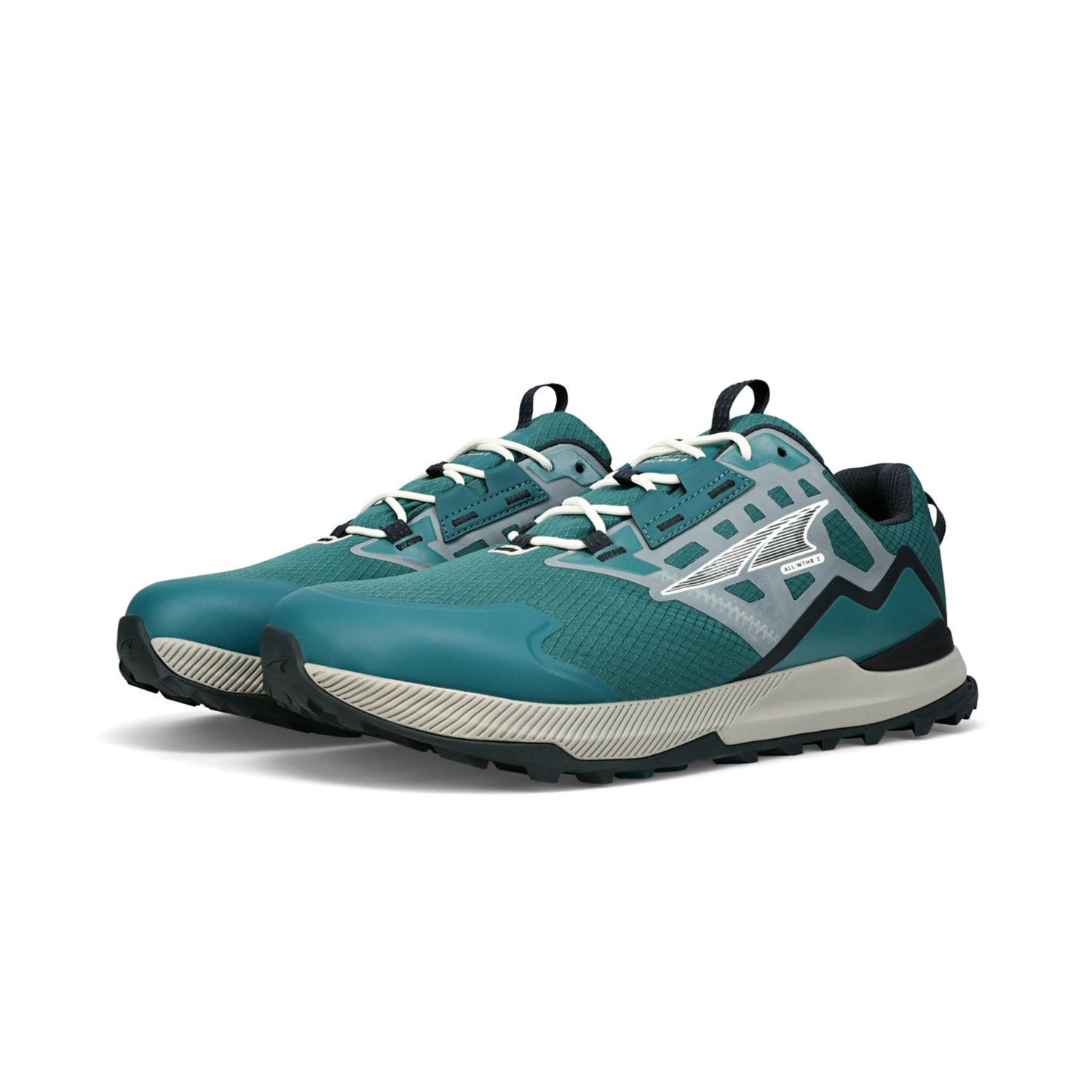 Deep Turquoise Altra Lone Peak All-wthr Low 2 Men's Hiking Shoes | KSA-91530829