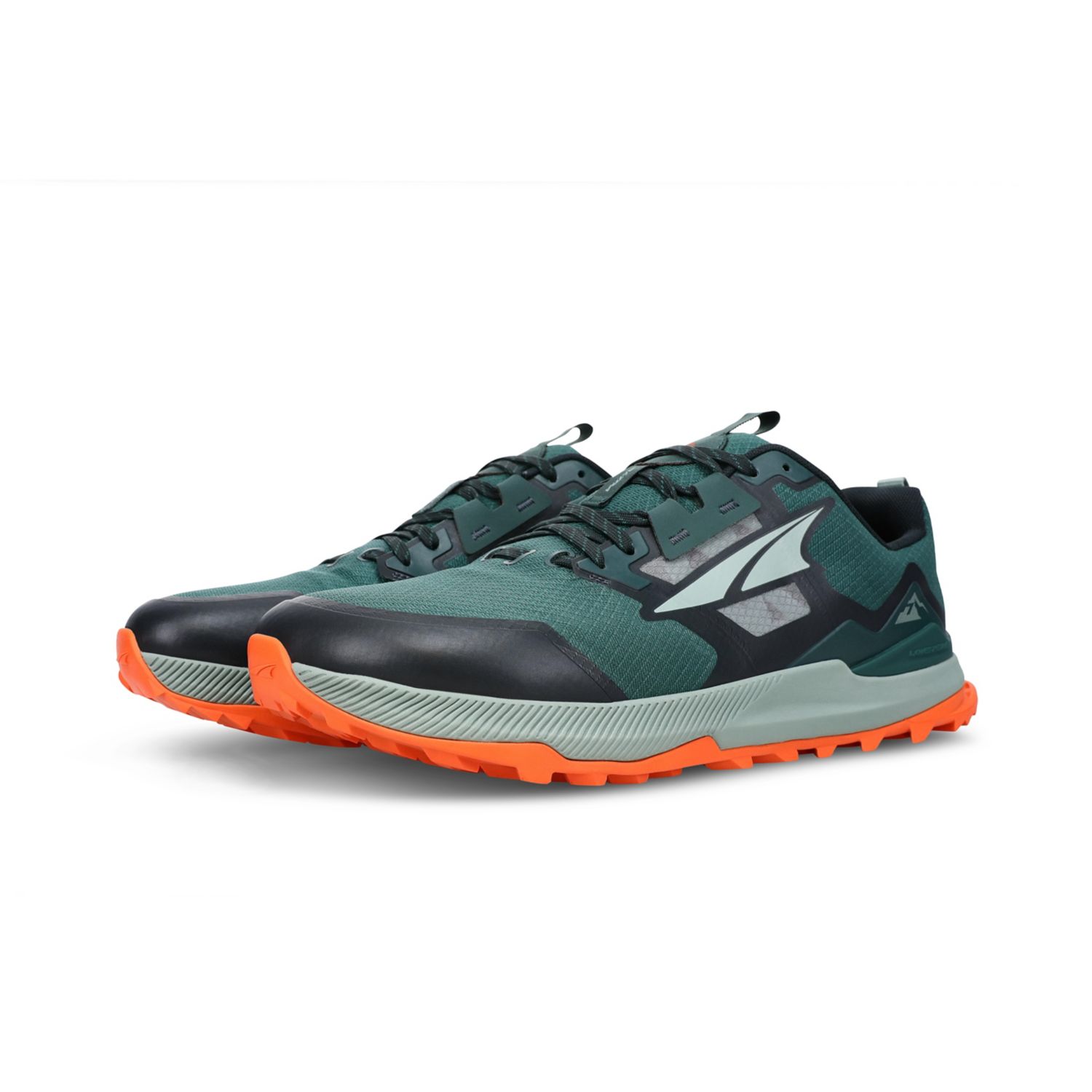 Green / Black / Orange Altra Lone Peak 7 Men's Trail Running Shoes | KSA-24768539