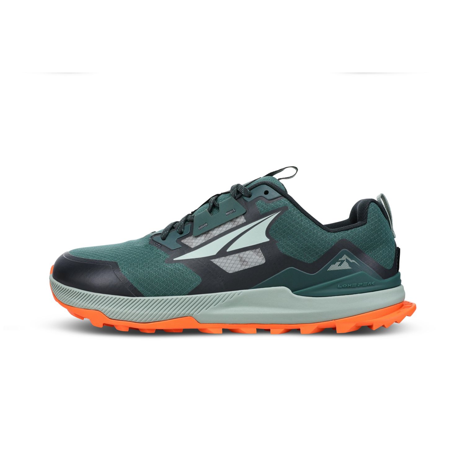 Green / Black / Orange Altra Lone Peak 7 Men\'s Trail Running Shoes | KSA-24768539