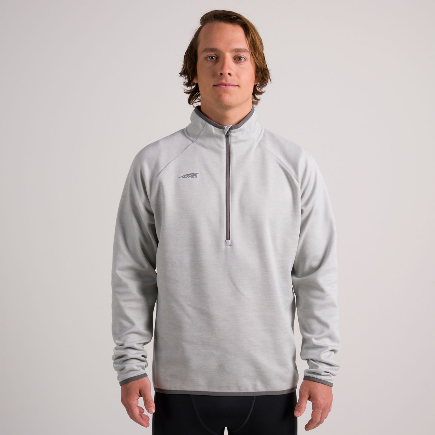 Grey Altra Core 1/2 Zip Men\'s Pullover | KSA-04825619