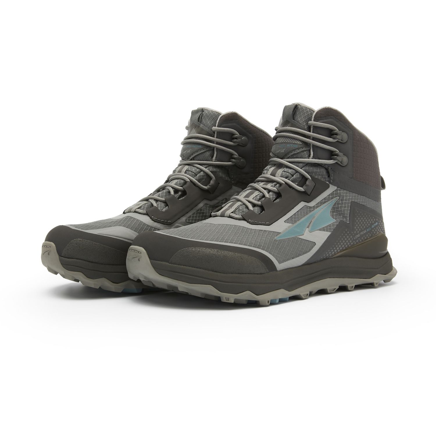 Grey / Green Altra Lone Peak All-wthr Mid Women's Hiking Boots | KSA-59682709