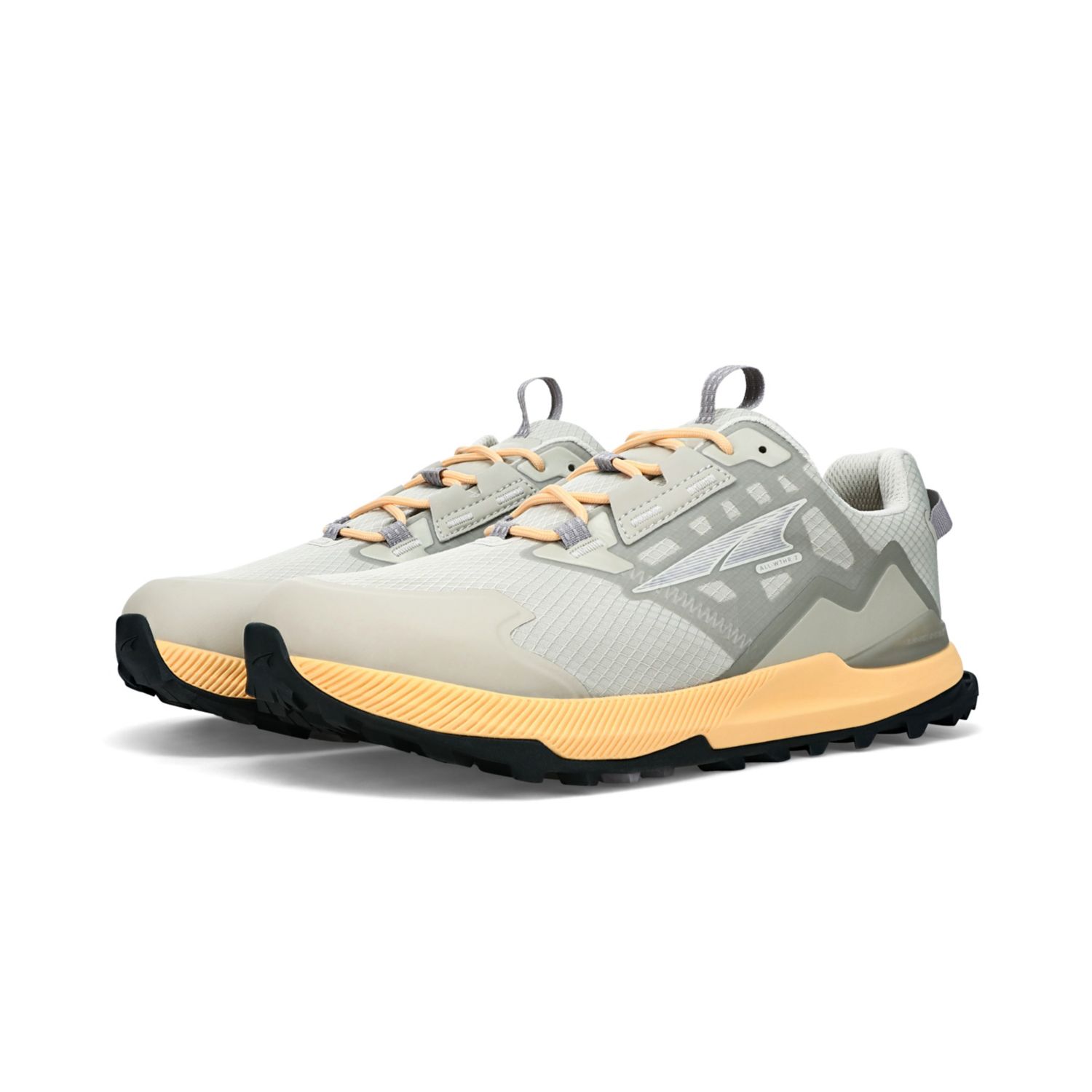 Grey / Orange Altra Lone Peak All-wthr Low 2 Women's Hiking Shoes | KSA-59672849