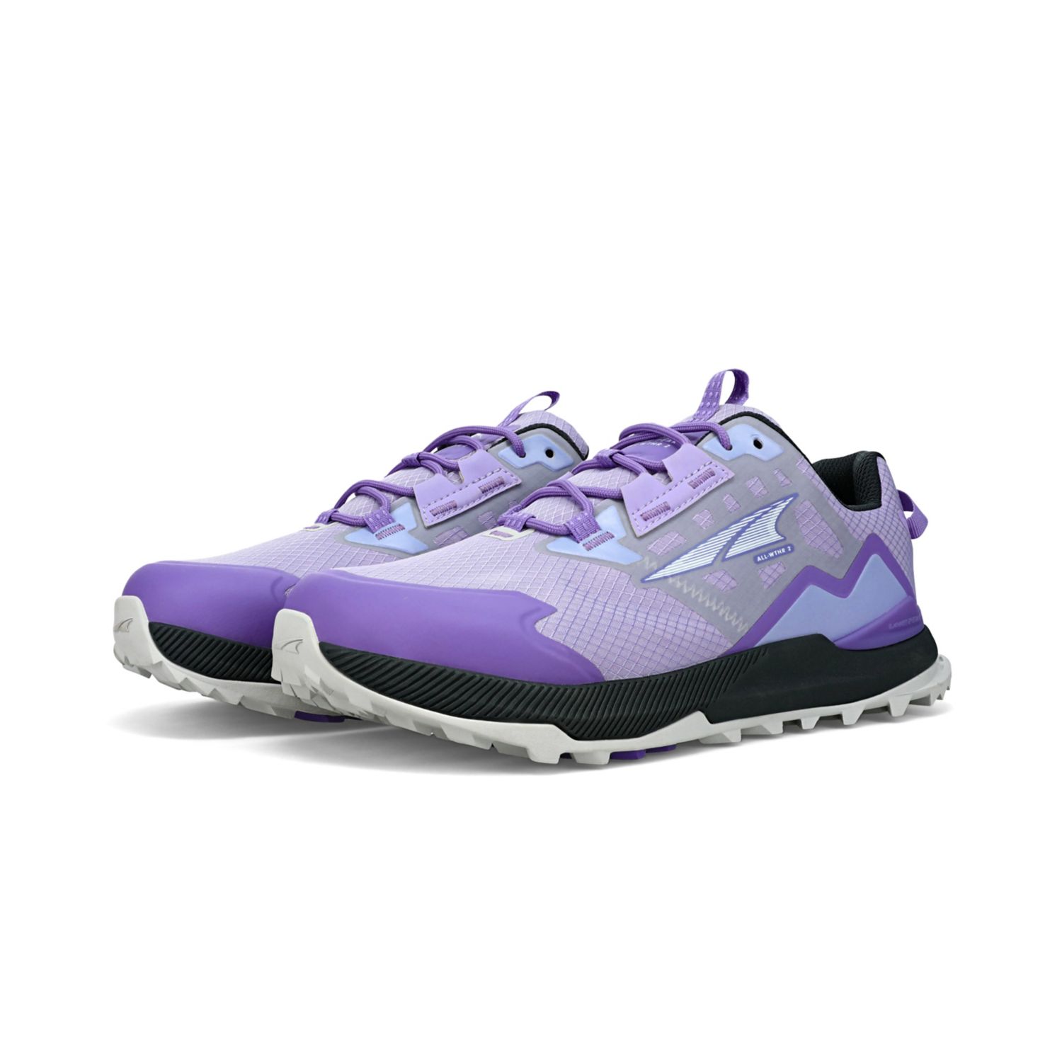 Grey / Purple Altra Lone Peak All-wthr Low 2 Women's Hiking Shoes | KSA-71650299