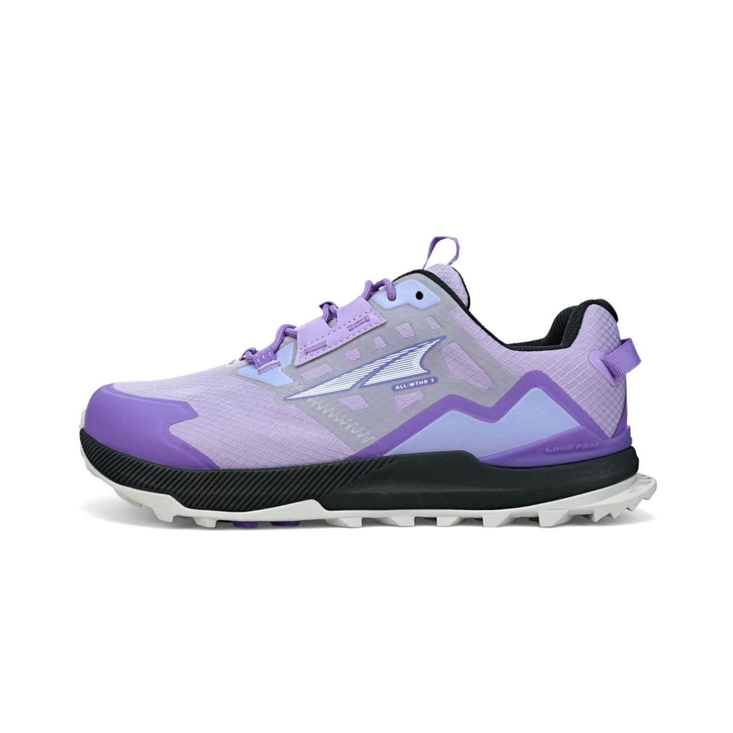 Grey / Purple Altra Lone Peak All-wthr Low 2 Women\'s Hiking Shoes | KSA-71650299