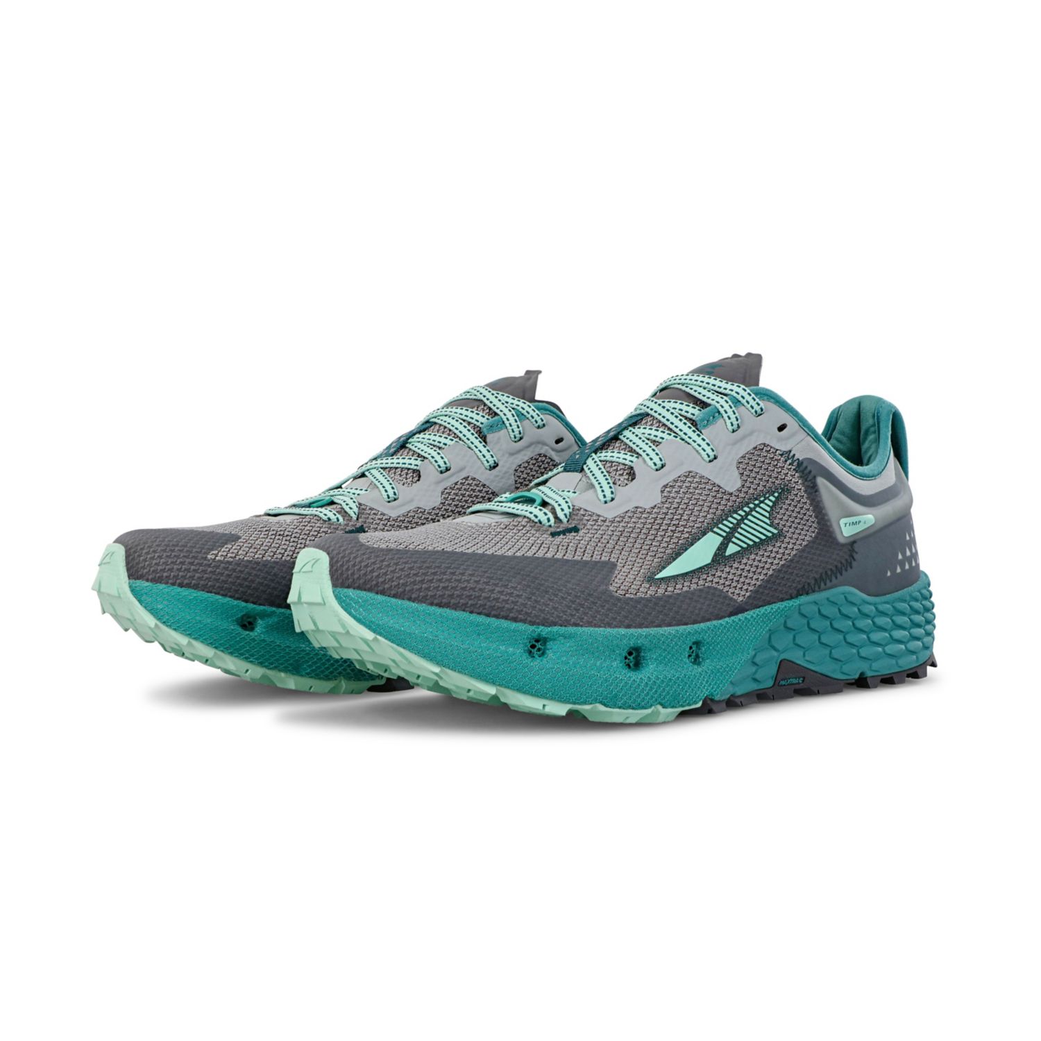 Grey / Turquoise Altra Timp 4 Women's Trail Running Shoes | KSA-41395789