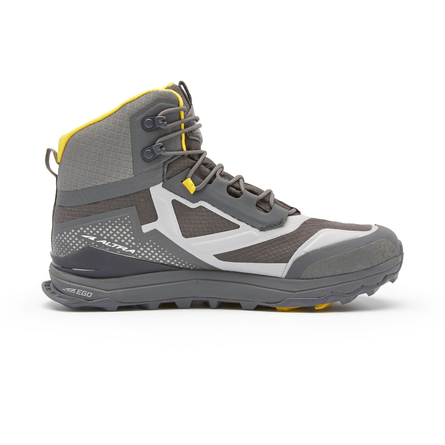 Grey / Yellow Altra Lone Peak All-wthr Mid Men's Hiking Boots | KSA-30265879