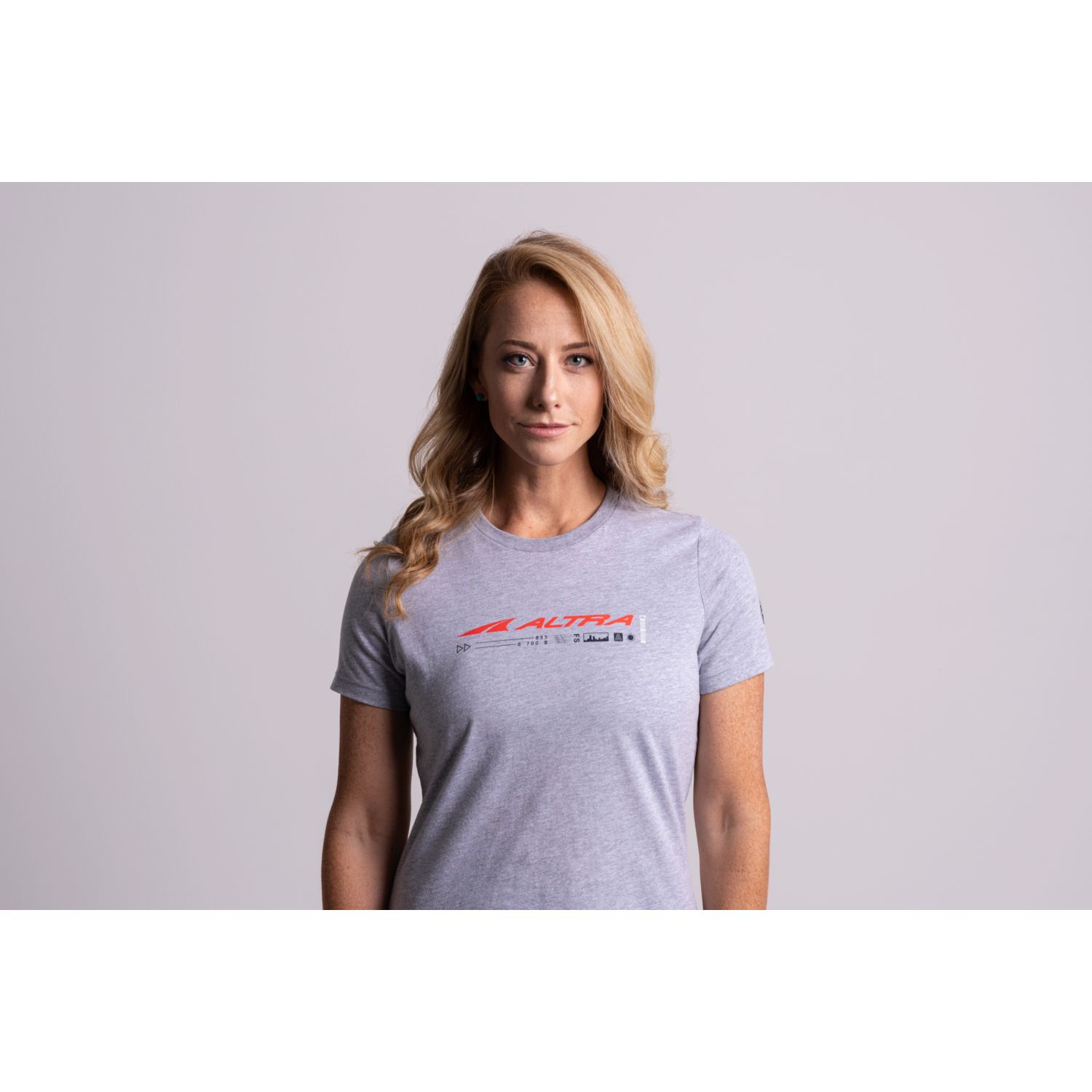 Light Grey / Red Altra Classic Women\'s T Shirts | KSA-54683099