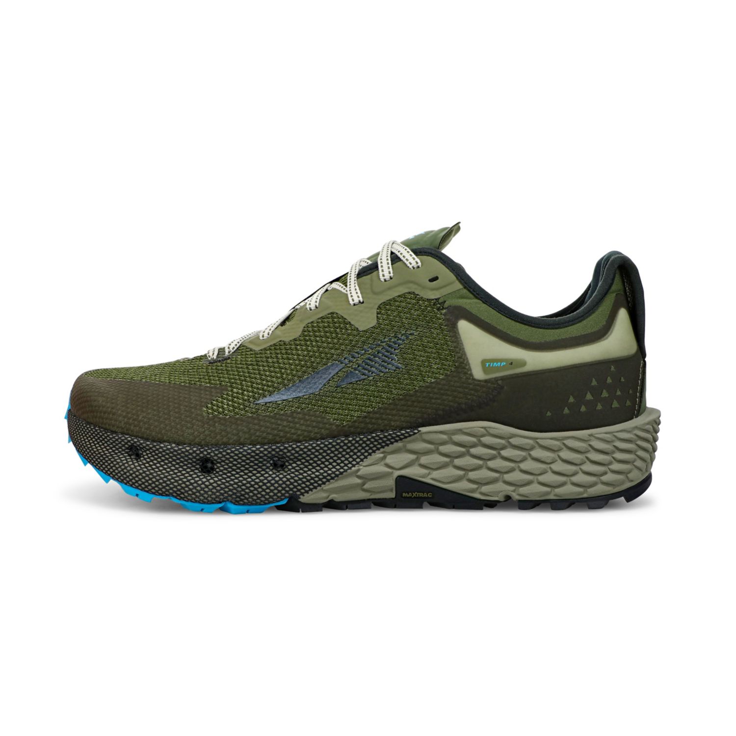 Olive Altra Timp 4 Men\'s Trail Running Shoes | KSA-52618349