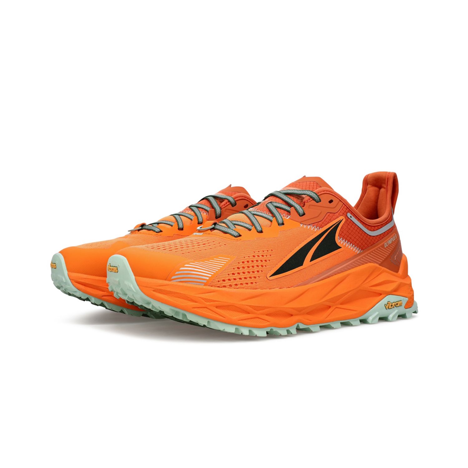 Orange Altra Olympus 5 Men's Trail Running Shoes | KSA-57320949