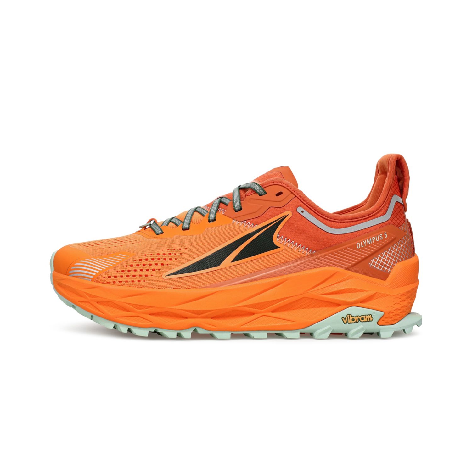 Orange Altra Olympus 5 Men\'s Trail Running Shoes | KSA-57320949